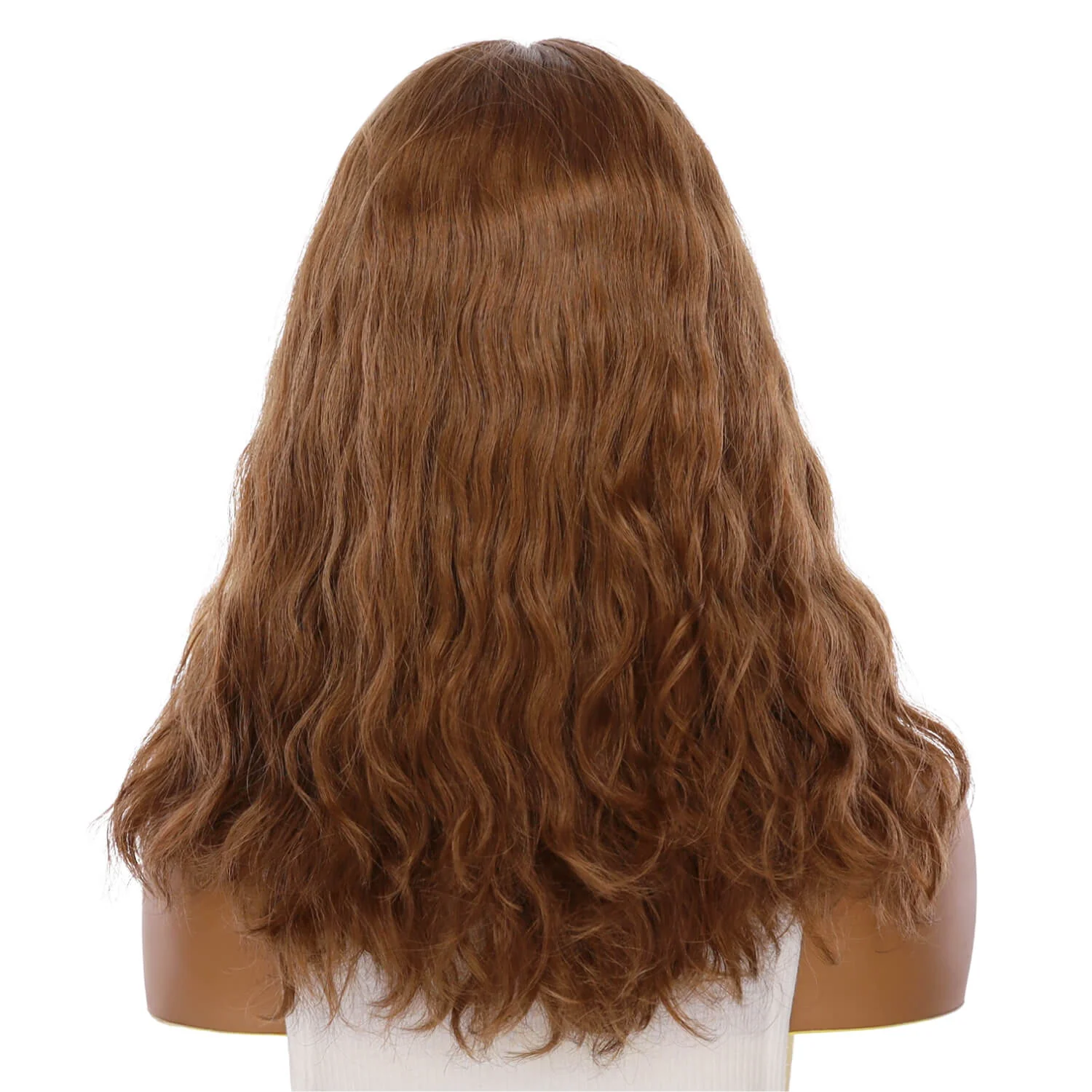 19" Nicole Silk Top Wig Copper Wavy - Image 3