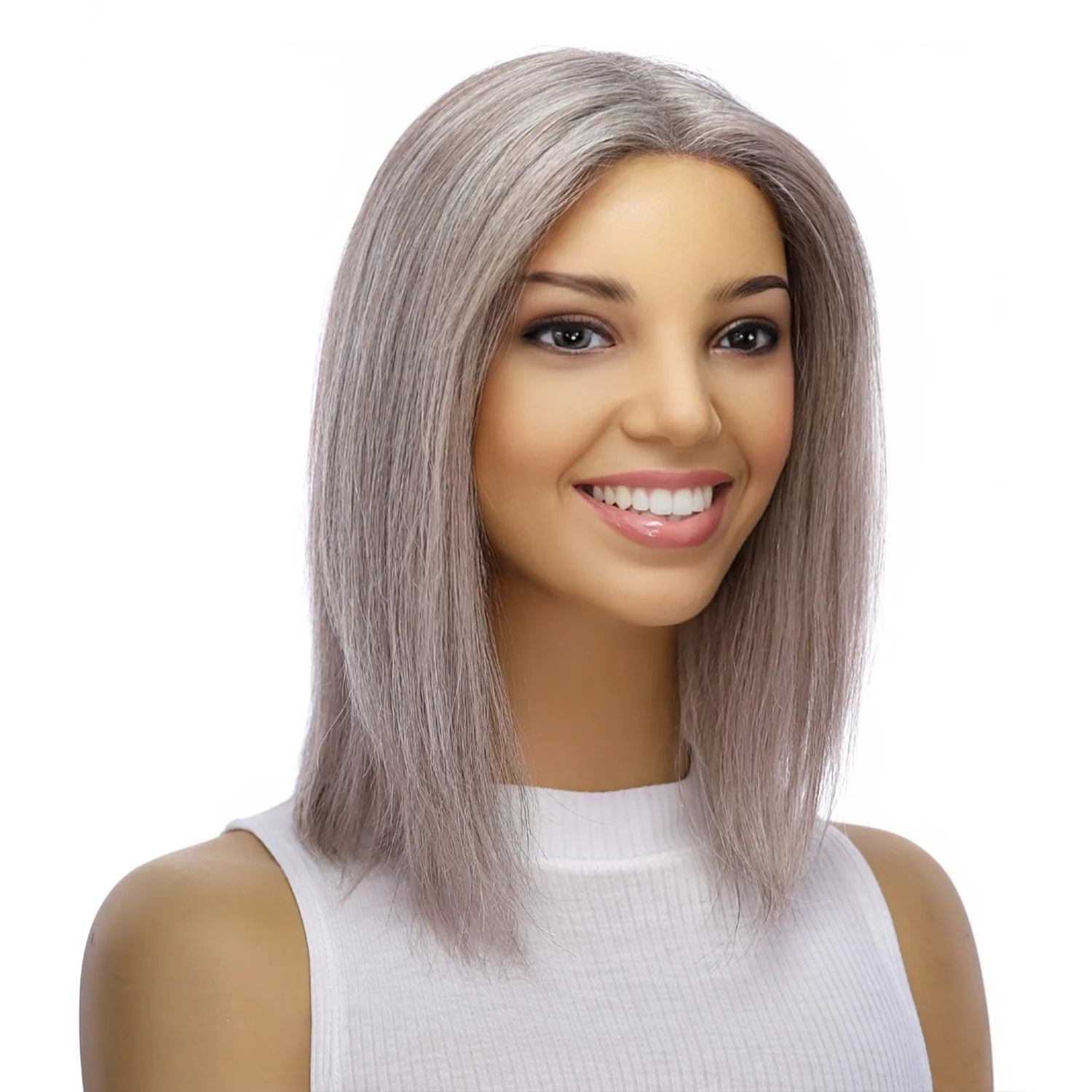 12" Divine Lace Top Topper Champagne Grey - Image 4