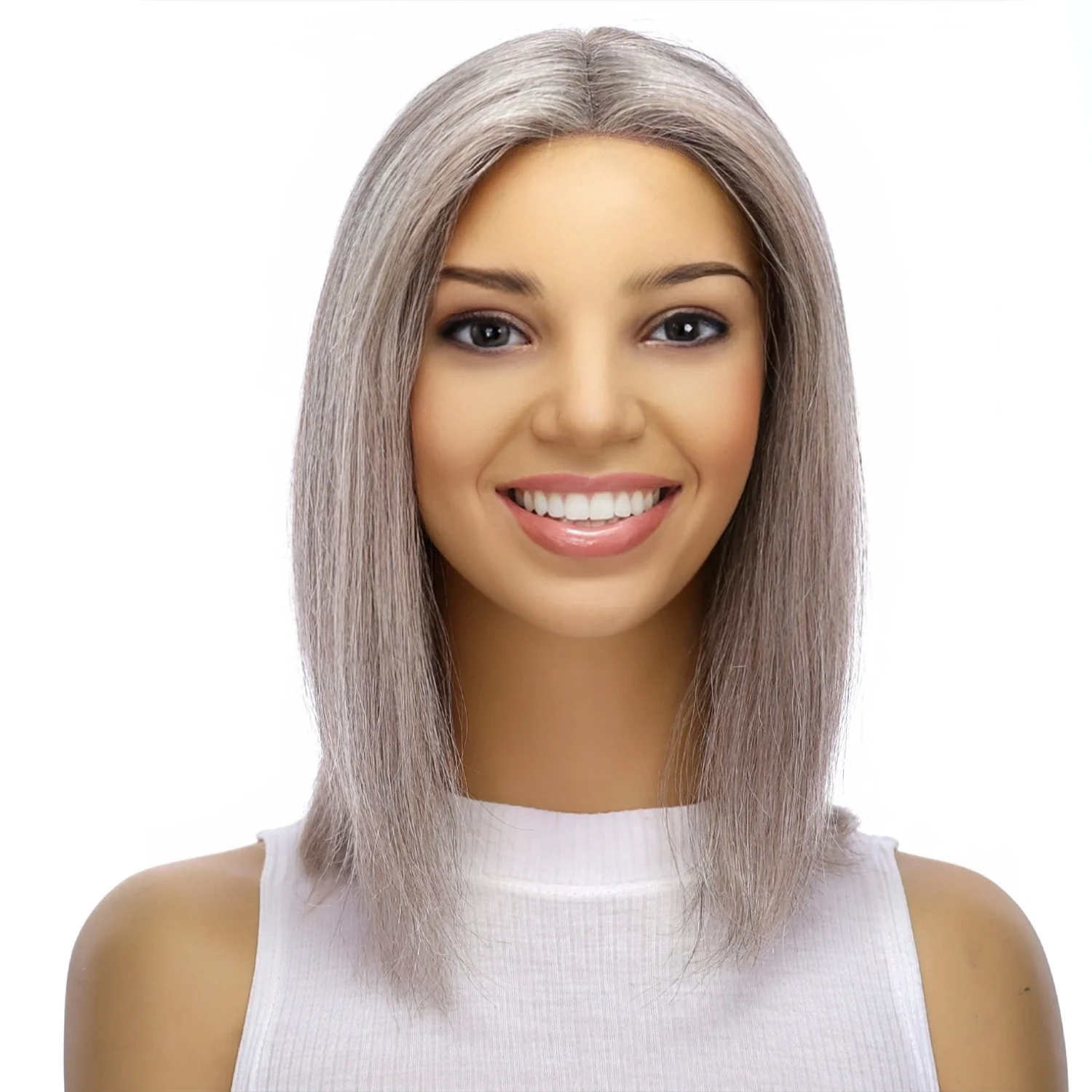 12" Divine Lace Top Topper Champagne Grey - Image 5