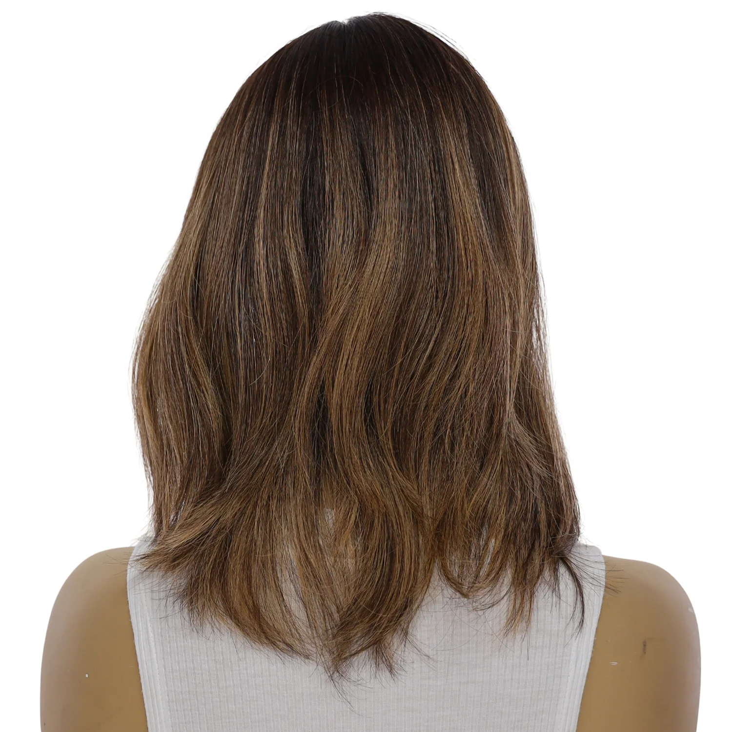 12" Divine Lace Top Topper Dark Brown Balayage - Image 3