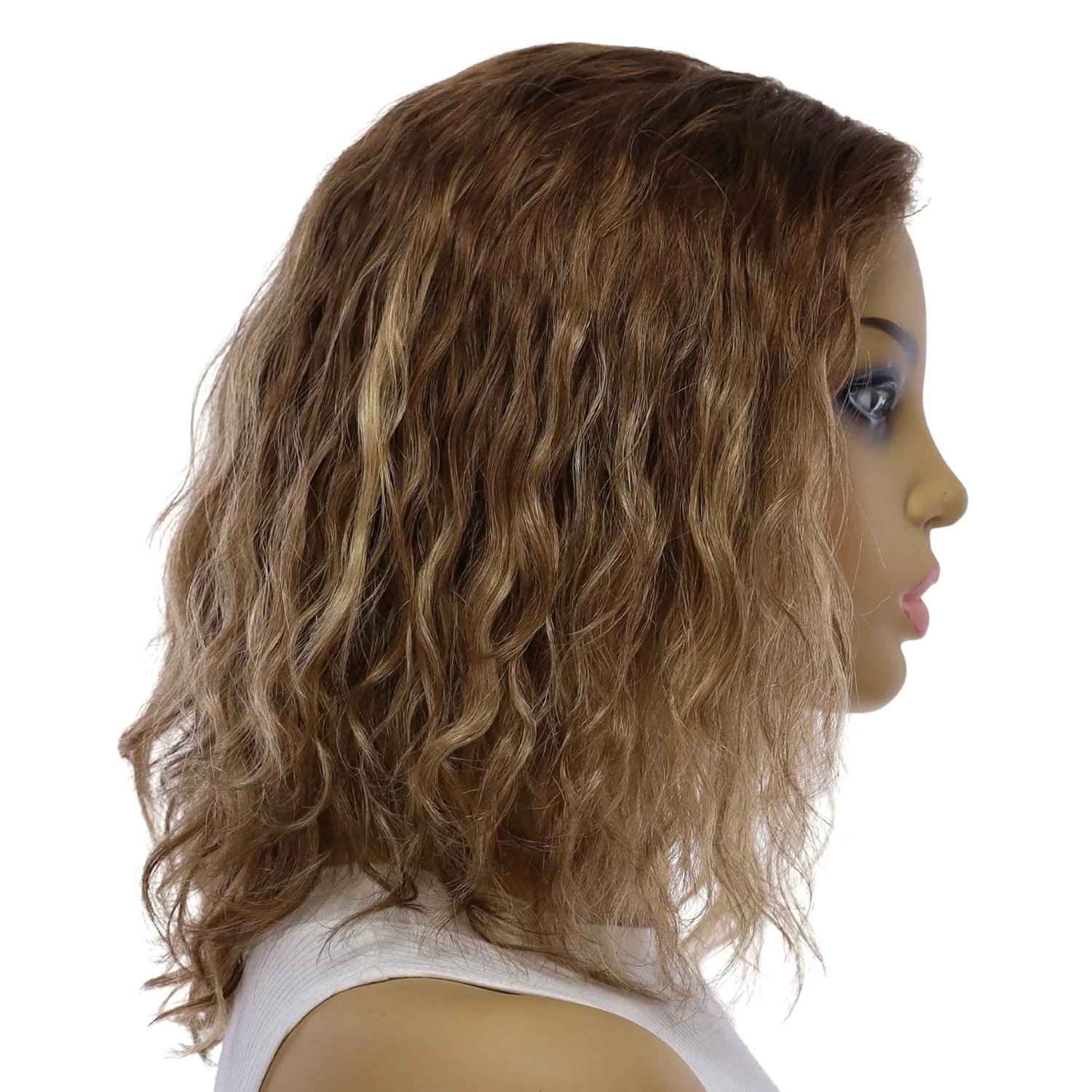 12" Divine Lace Top Topper Light Brown Babylight Wavy - Image 2