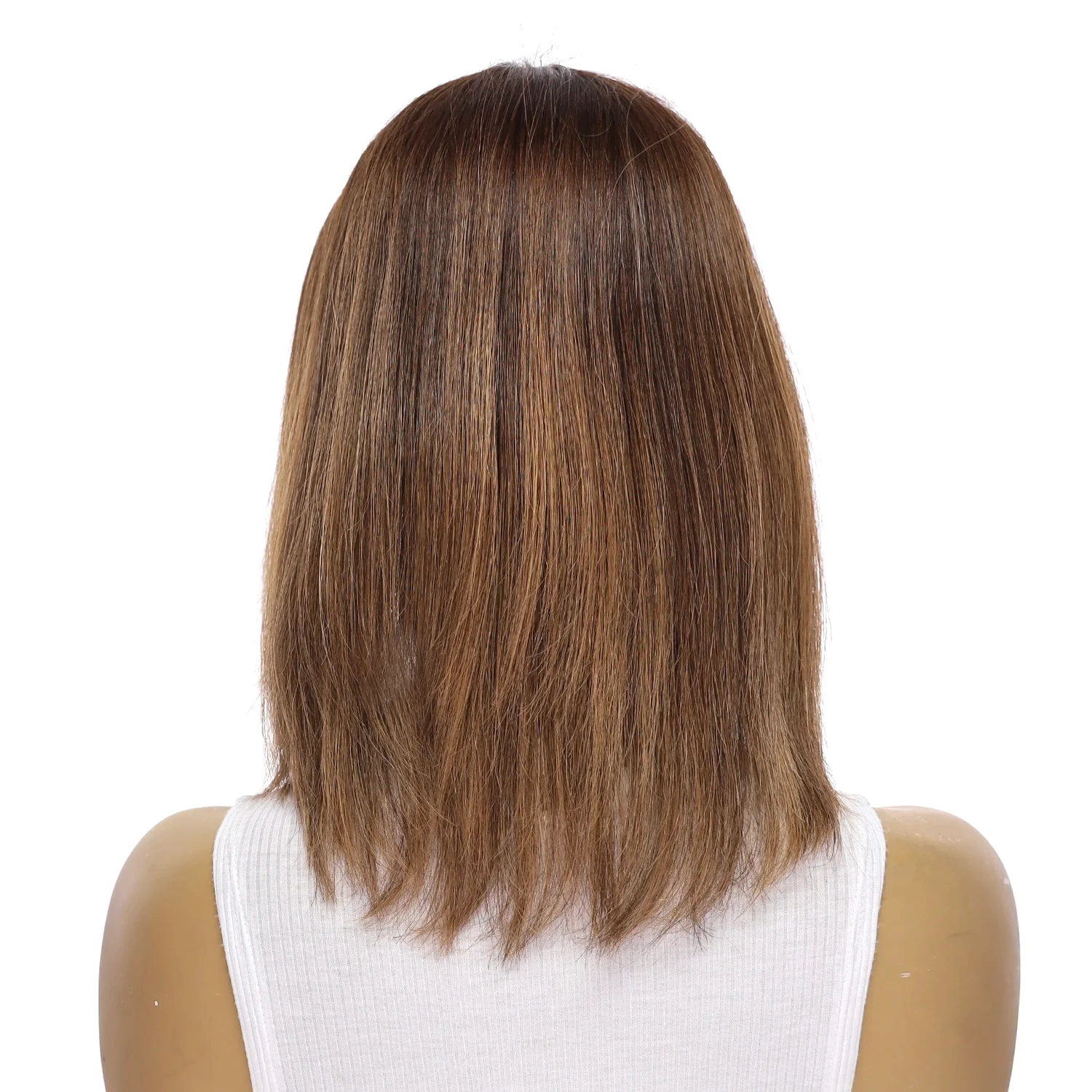 12" Divine Lace Top Topper Medium Brown Balayage - Image 4