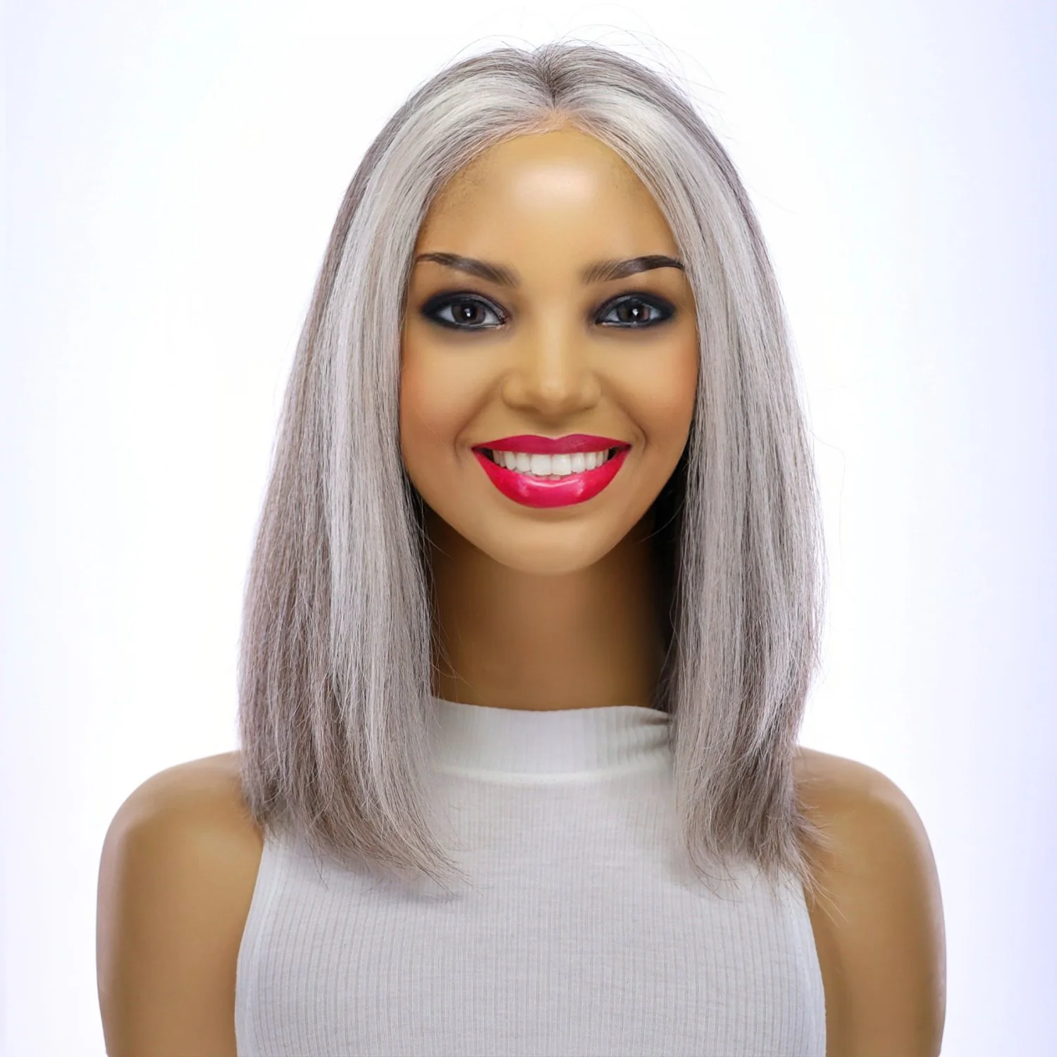 12" Divine Lace Top Topper Silver Fox - Image 2