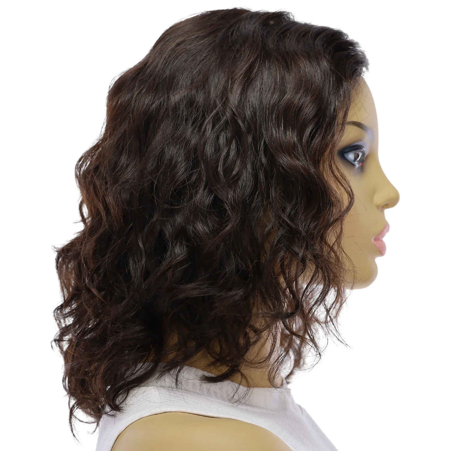 12" Divine Lace Top Topper Soft Black Wavy - Image 2