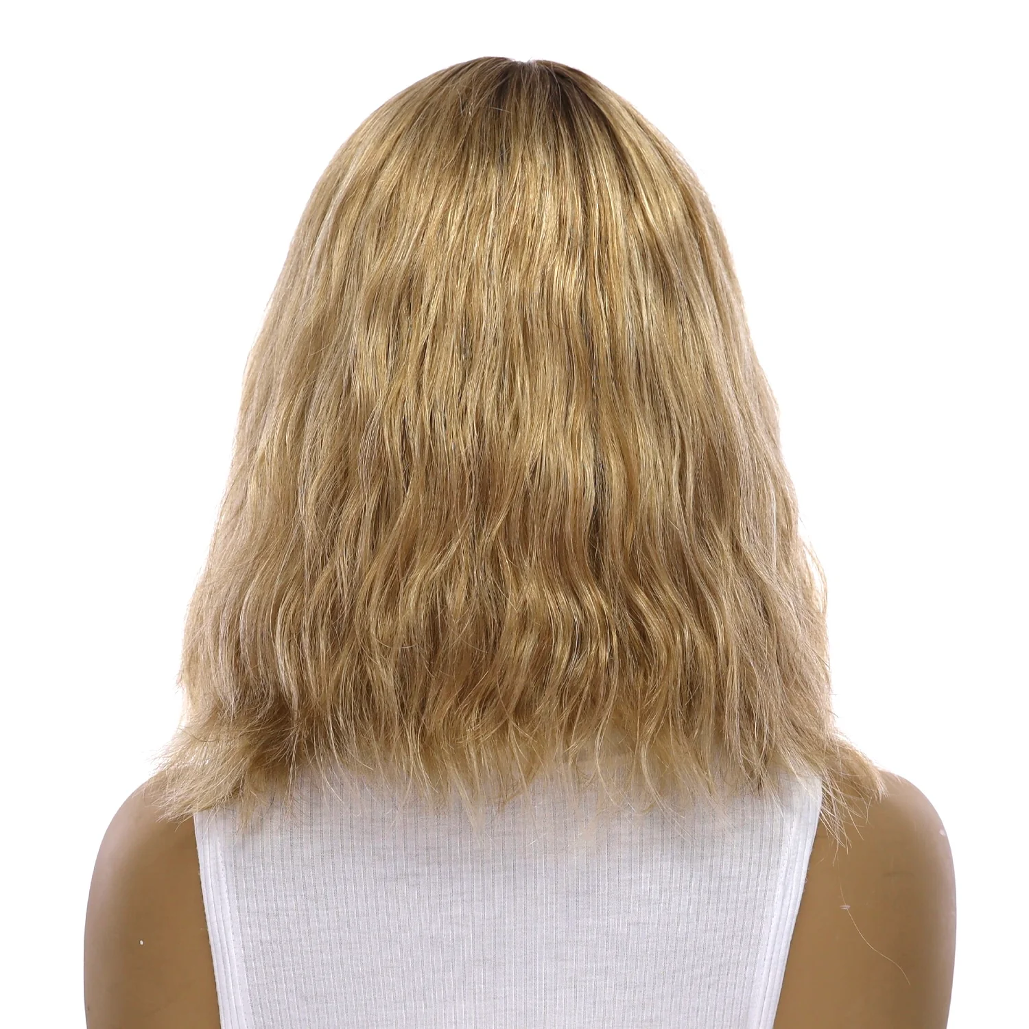 12" Divine Lace Top Wig Ash Blonde Wavy - Image 3