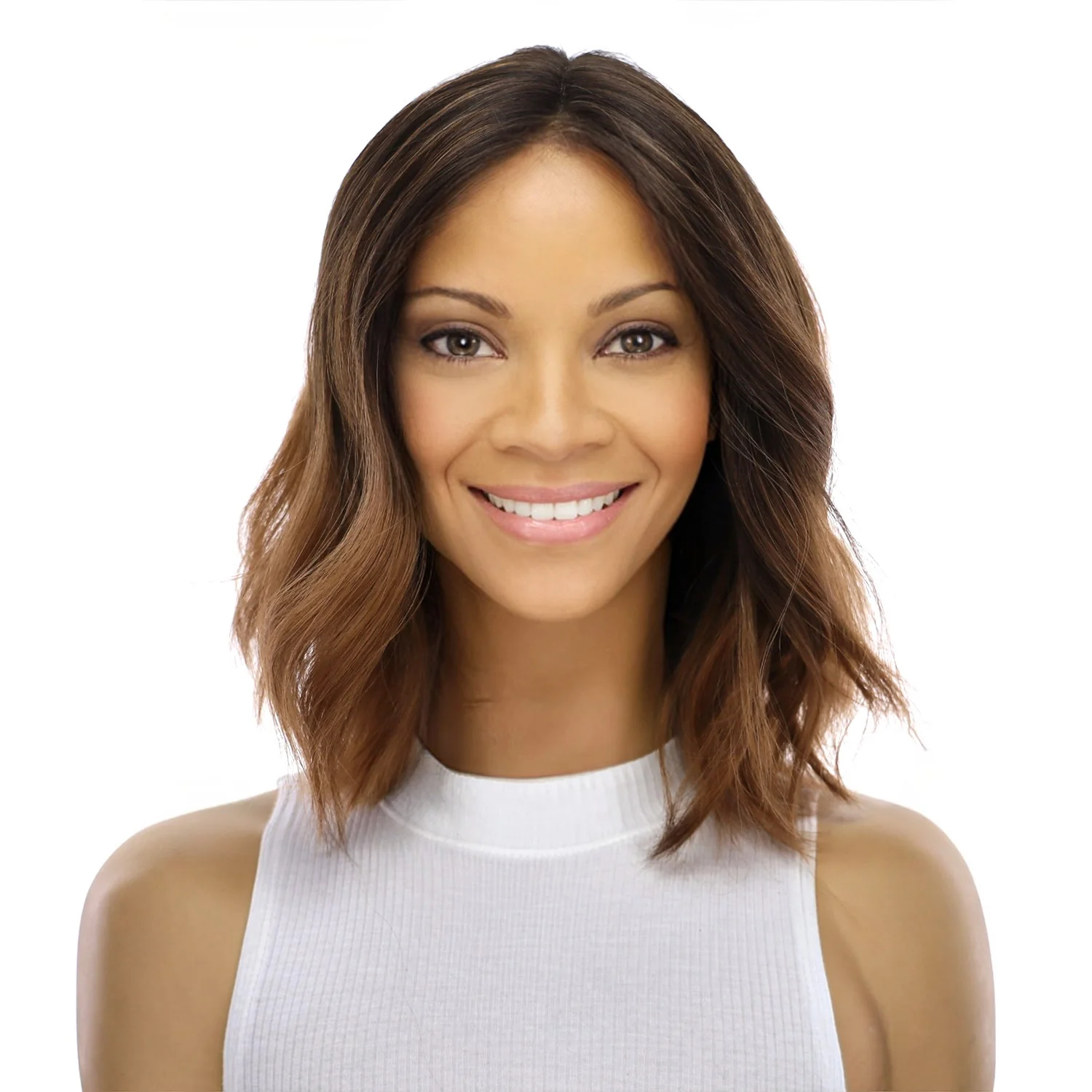 12" Divine Lace Top Wig Dark Brown Ombre - Image 2