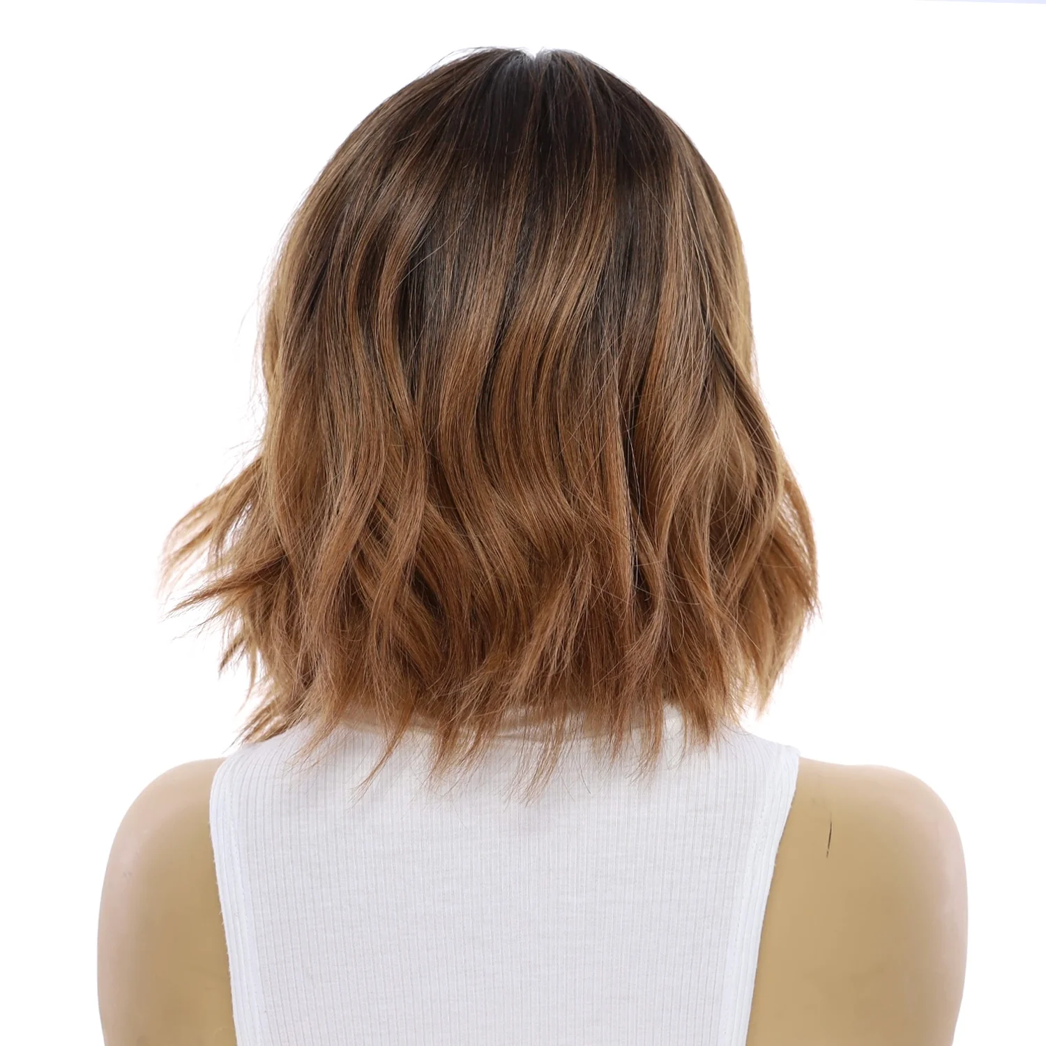 12" Divine Lace Top Wig Dark Brown Ombre - Image 3