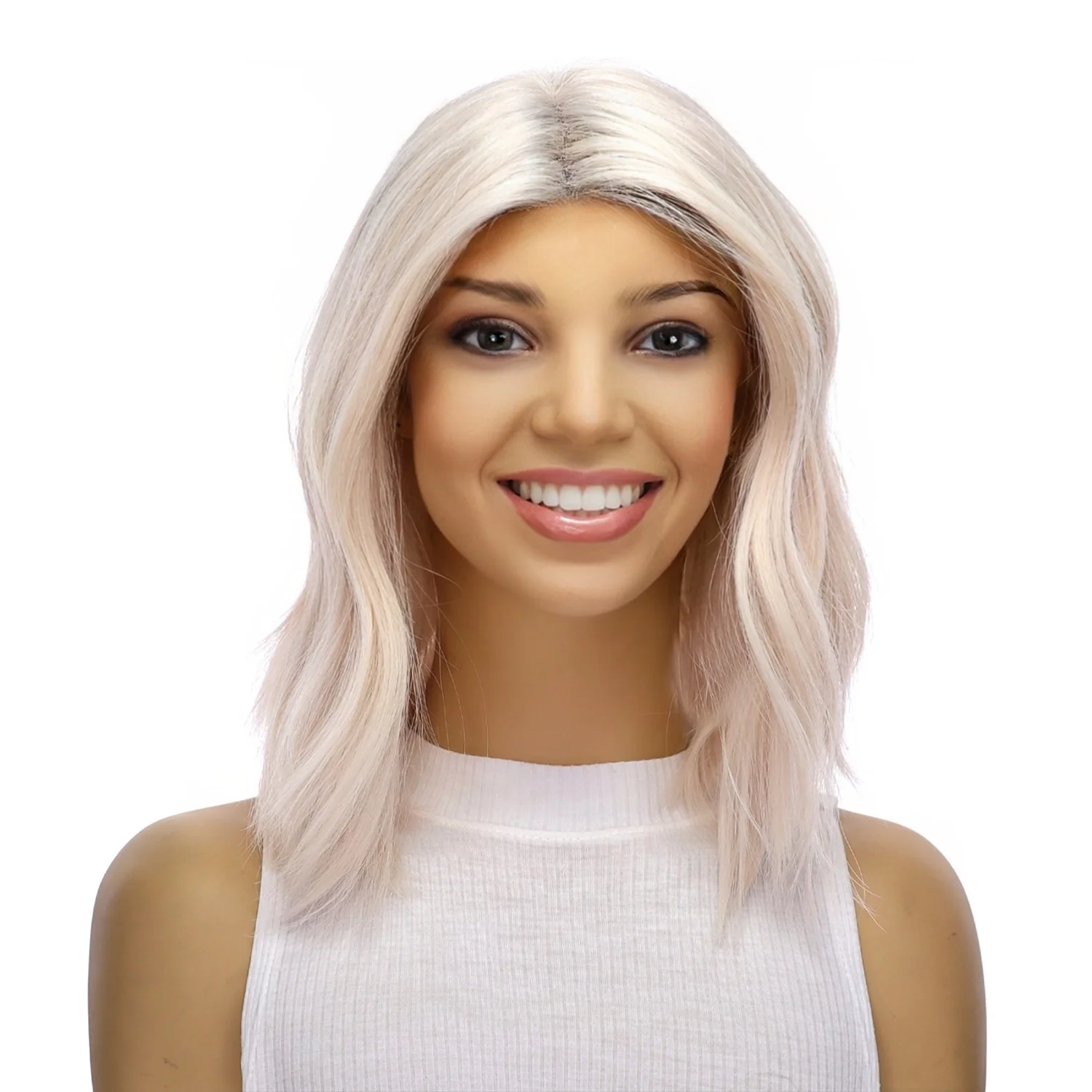 12" Divine Lace Top Wig Ice Blonde - Image 2