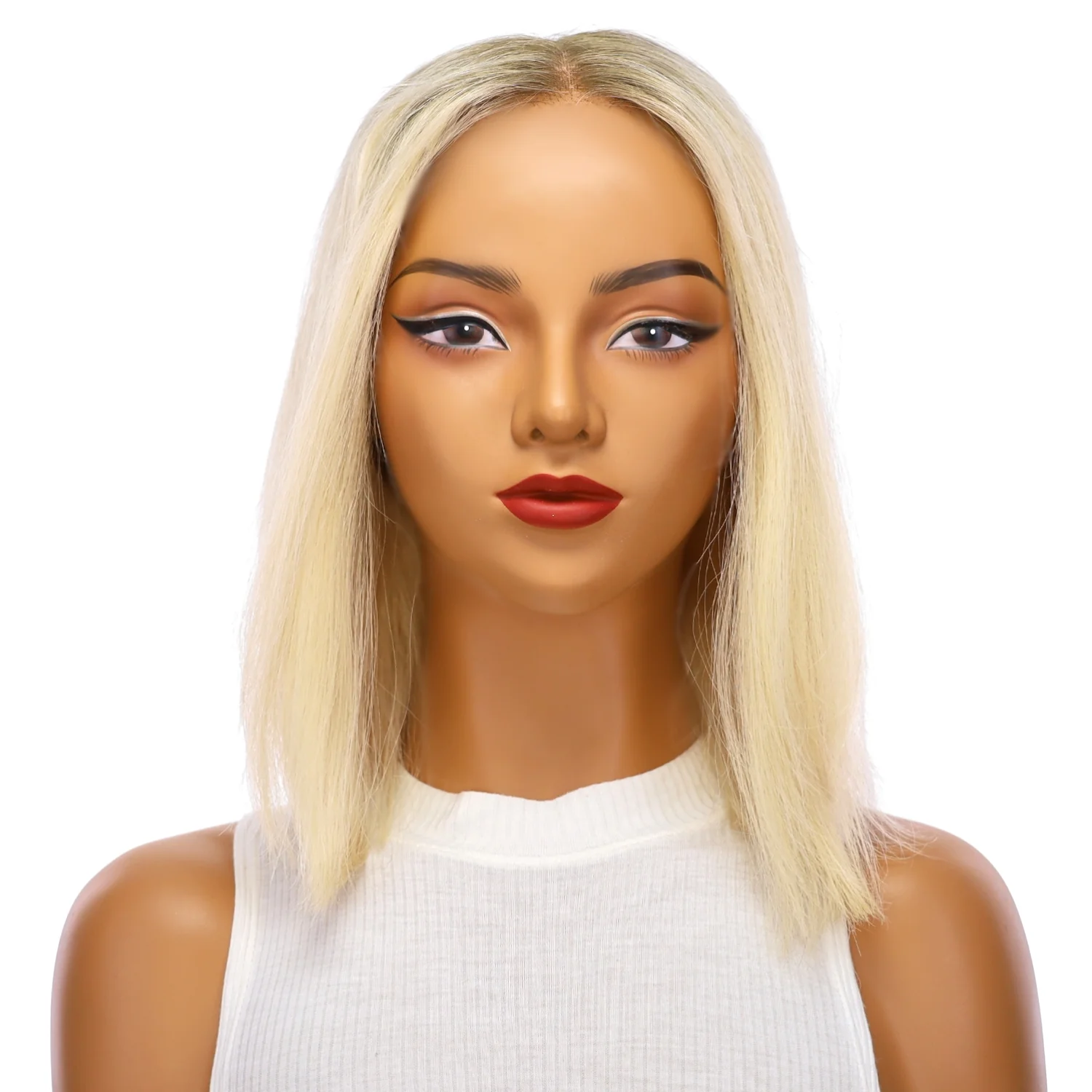 12" Divine Lace Top Wig Platinum Blonde 2.0 - Image 2