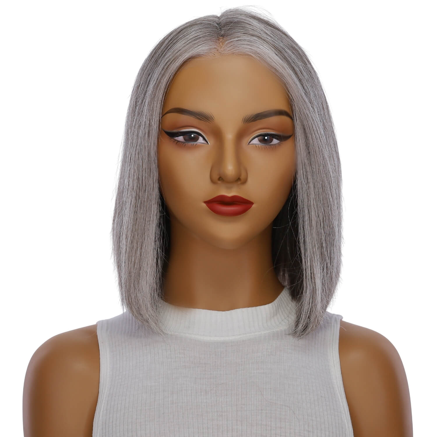 12" Divine Lace Top Wig Silver Fox - Image 2