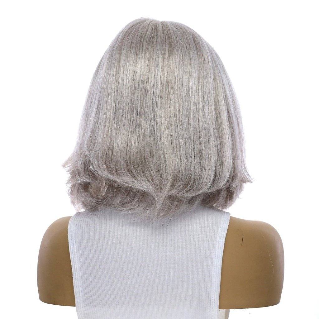 12" Divine Lace Top Wig Snow Grey - Image 3