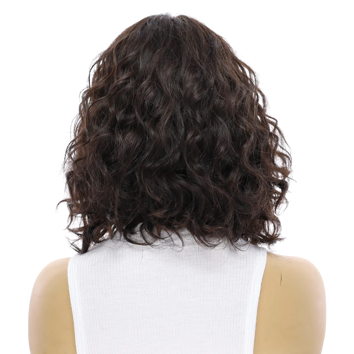 12" Divine Lace Top Wig Soft Black Wavy - Image 3