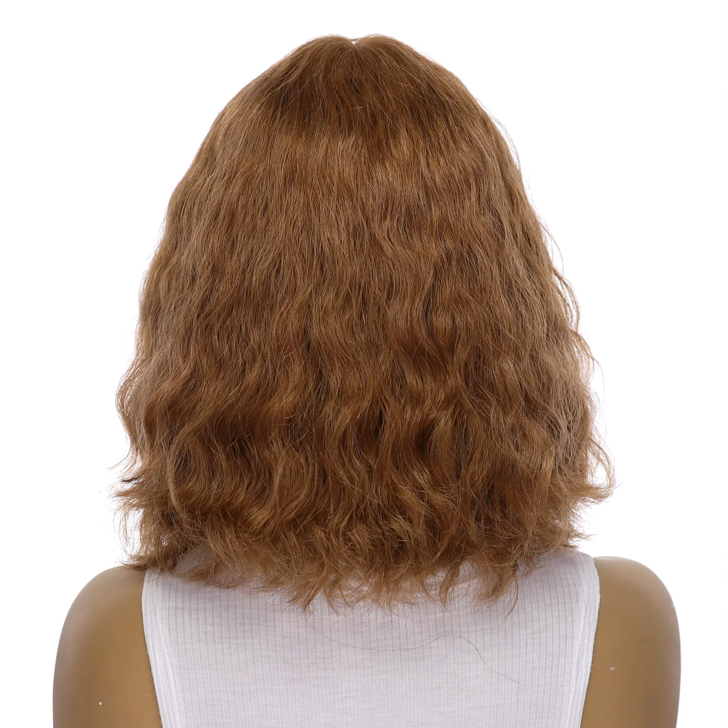 12" Divine Lace Top Wig Strawberry Blonde Wavy - Image 3