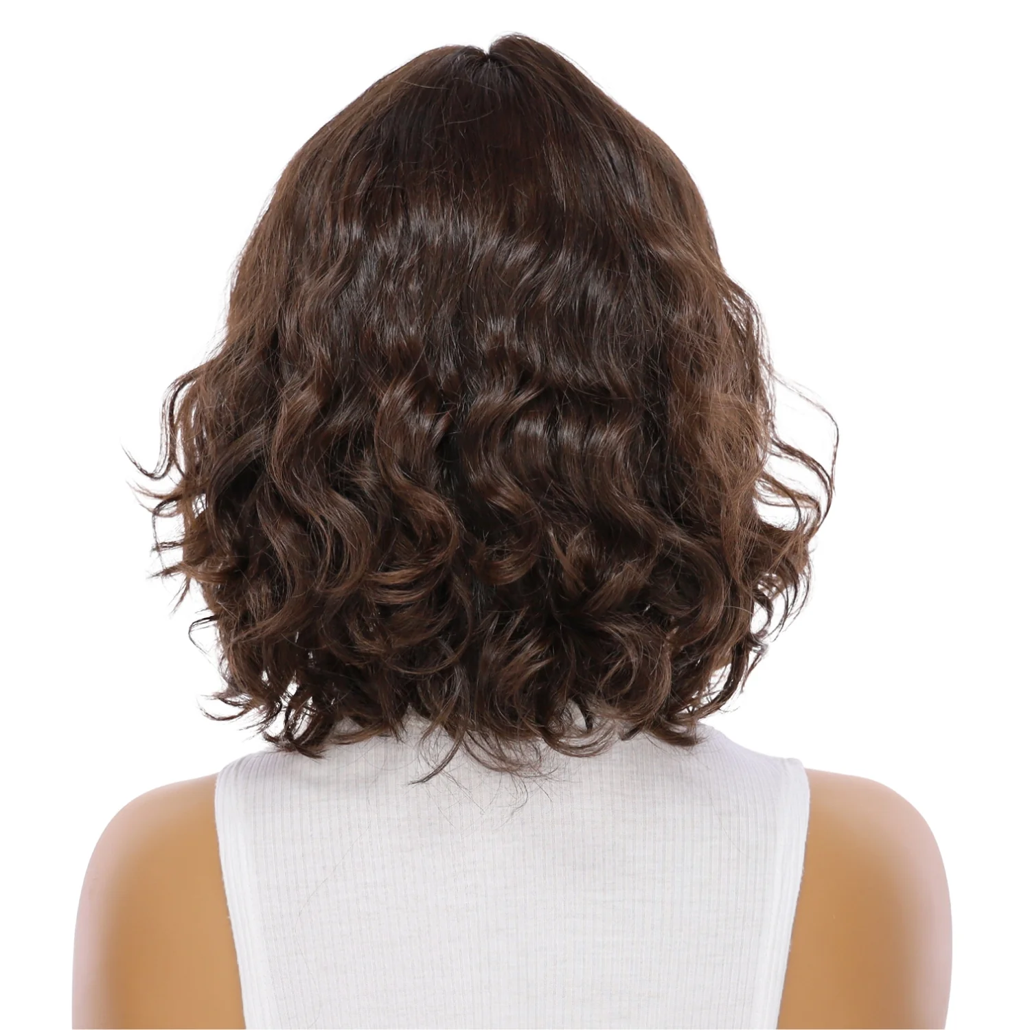12" Divine Luxe Lace Top Wig #4 Dark Brown Wavy - Image 3