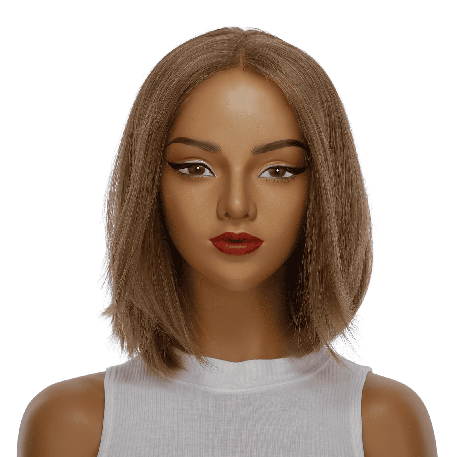 12" Divine Luxe Lace Top Wig #12 Warm Light Brown - Image 2