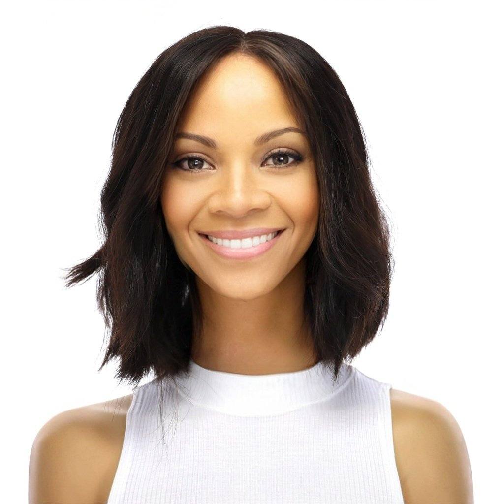 12" Divine Luxe Lace Top Wig #1B Black - Image 2