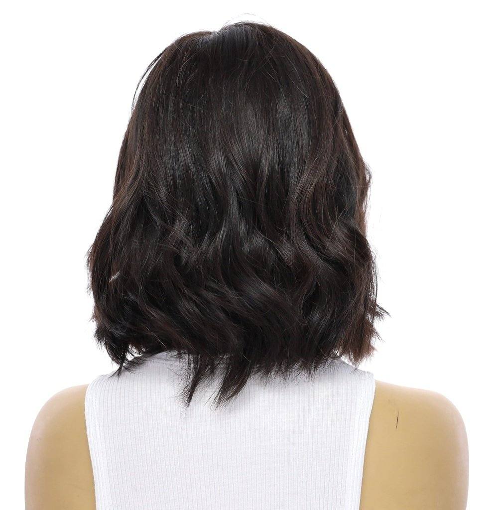 12" Divine Luxe Lace Top Wig #1B Black - Image 3