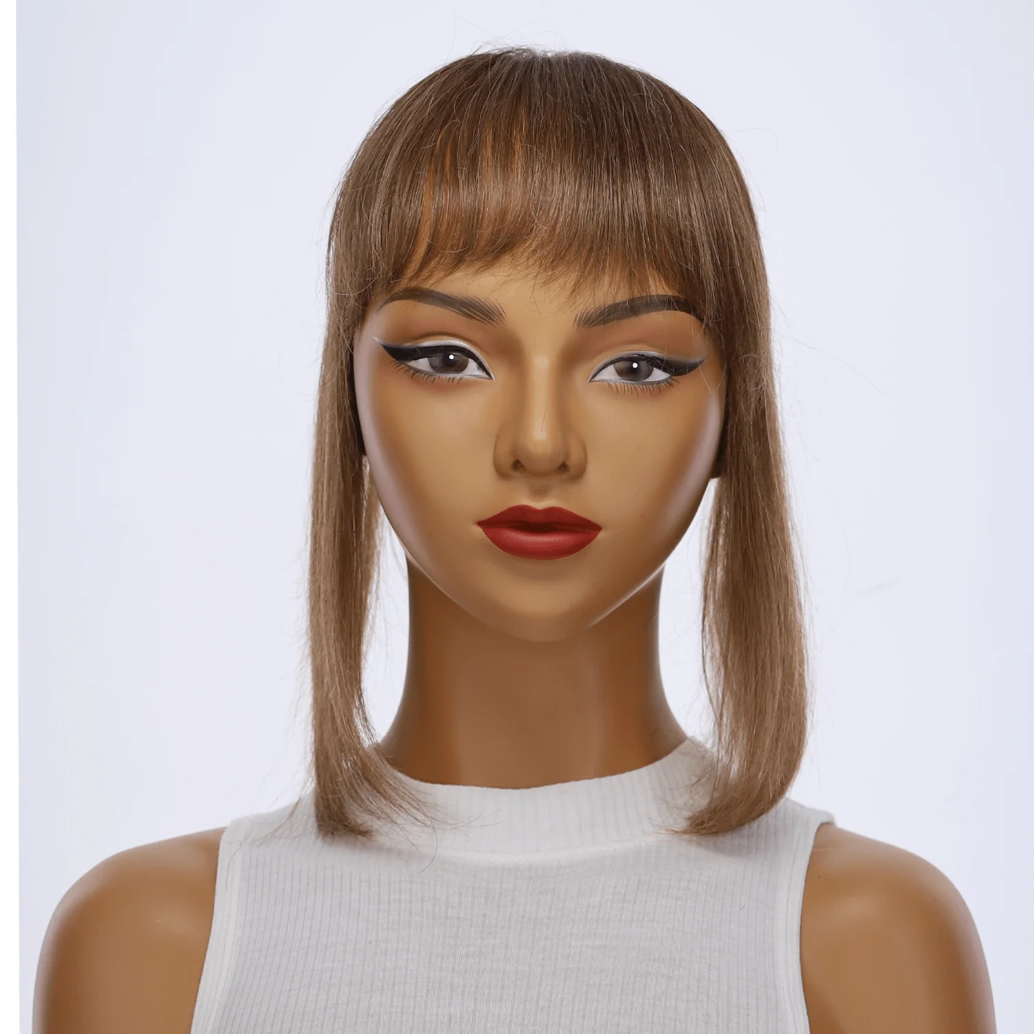 12" Fringe Topper #10 Neutral Light Brown - Image 2