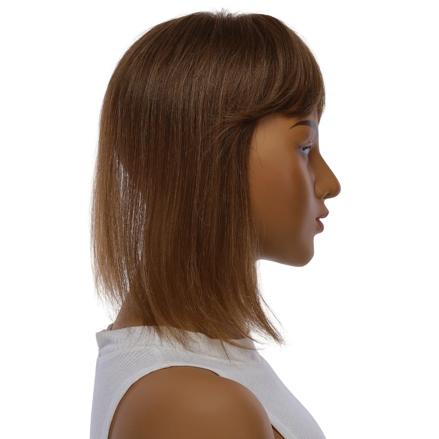 12" Fringe Topper #12 Warm Light Brown - Image 3