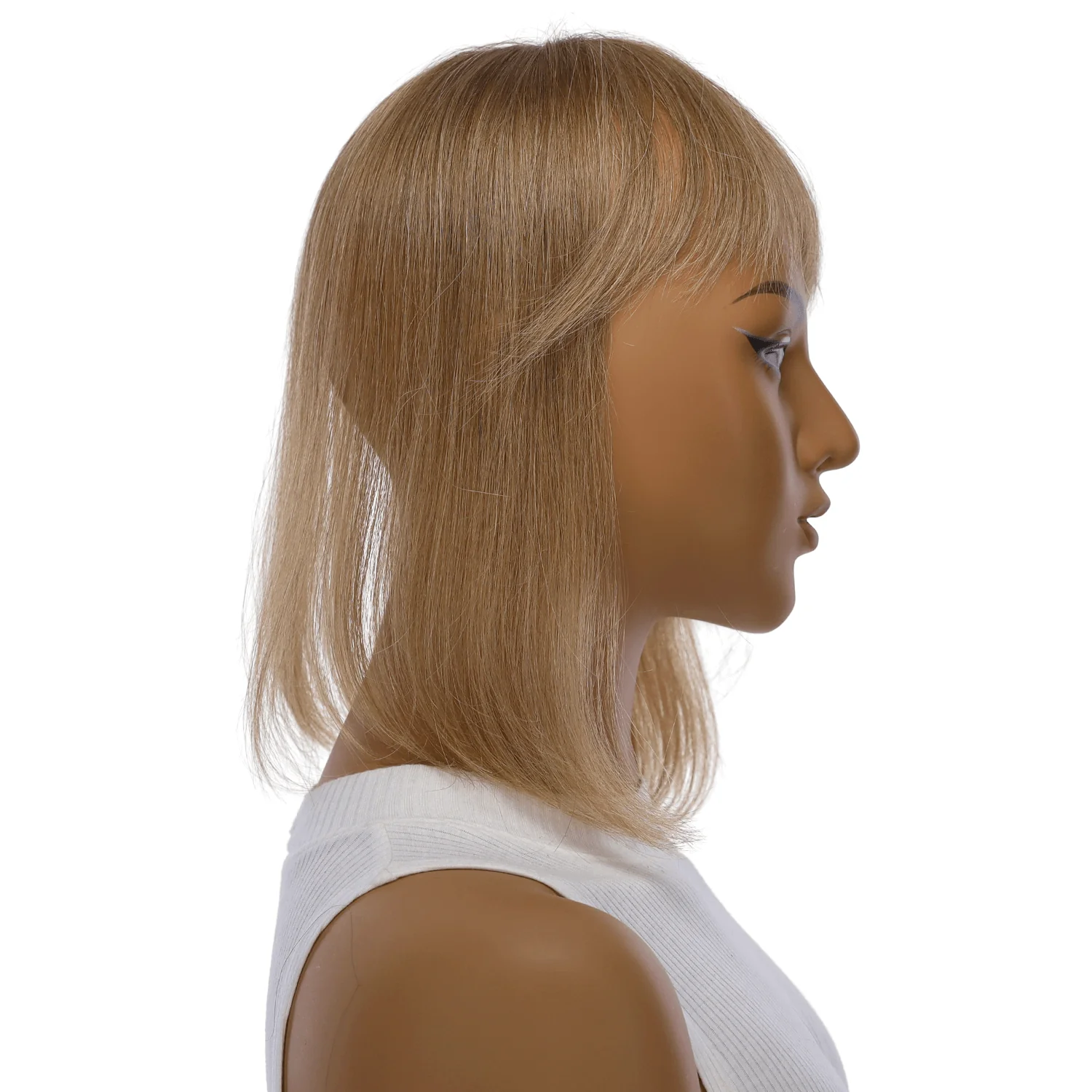 12" Fringe Topper #16 Warm Dark Blonde - Image 3