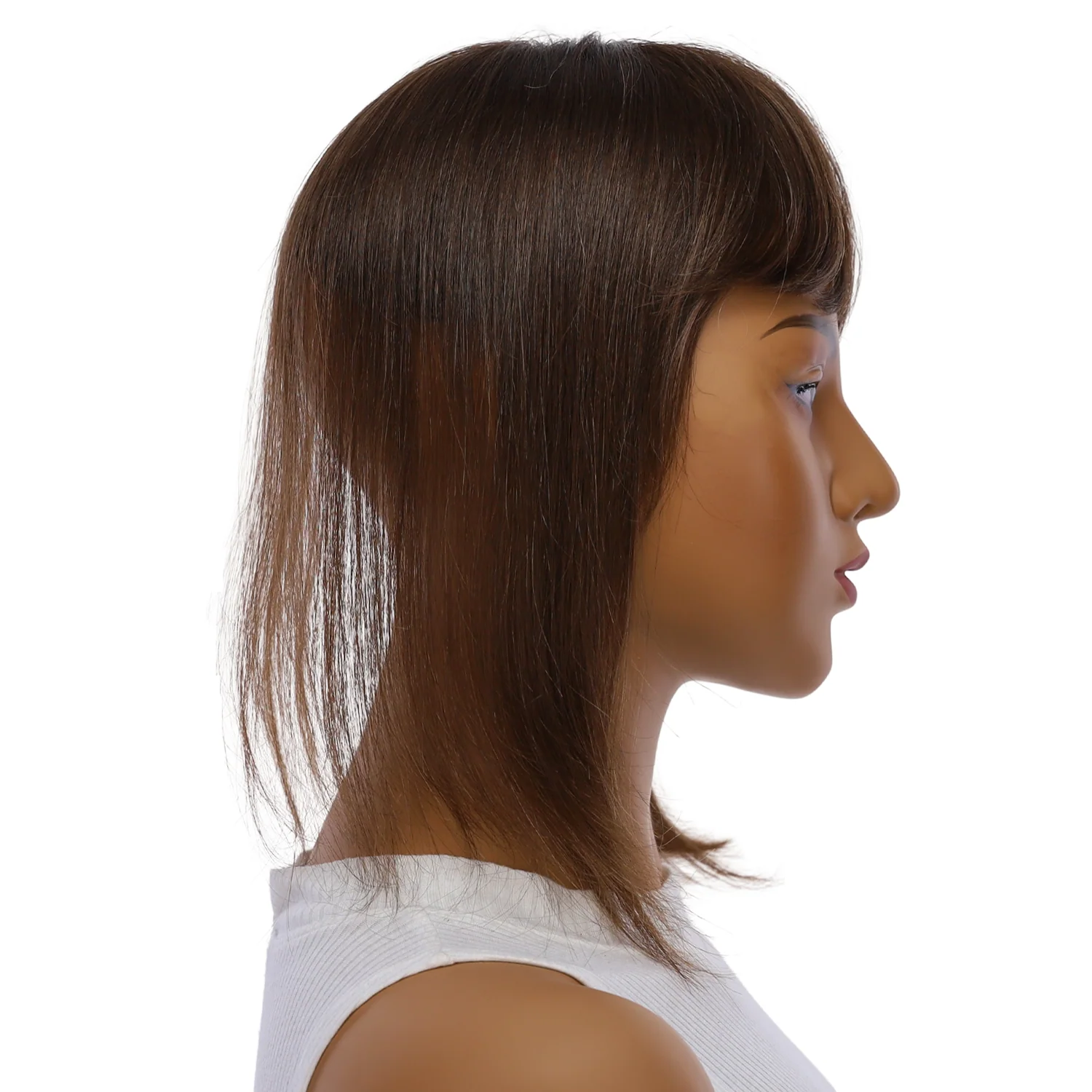12" Fringe Topper #6 Neutral Medium Brown - Image 3