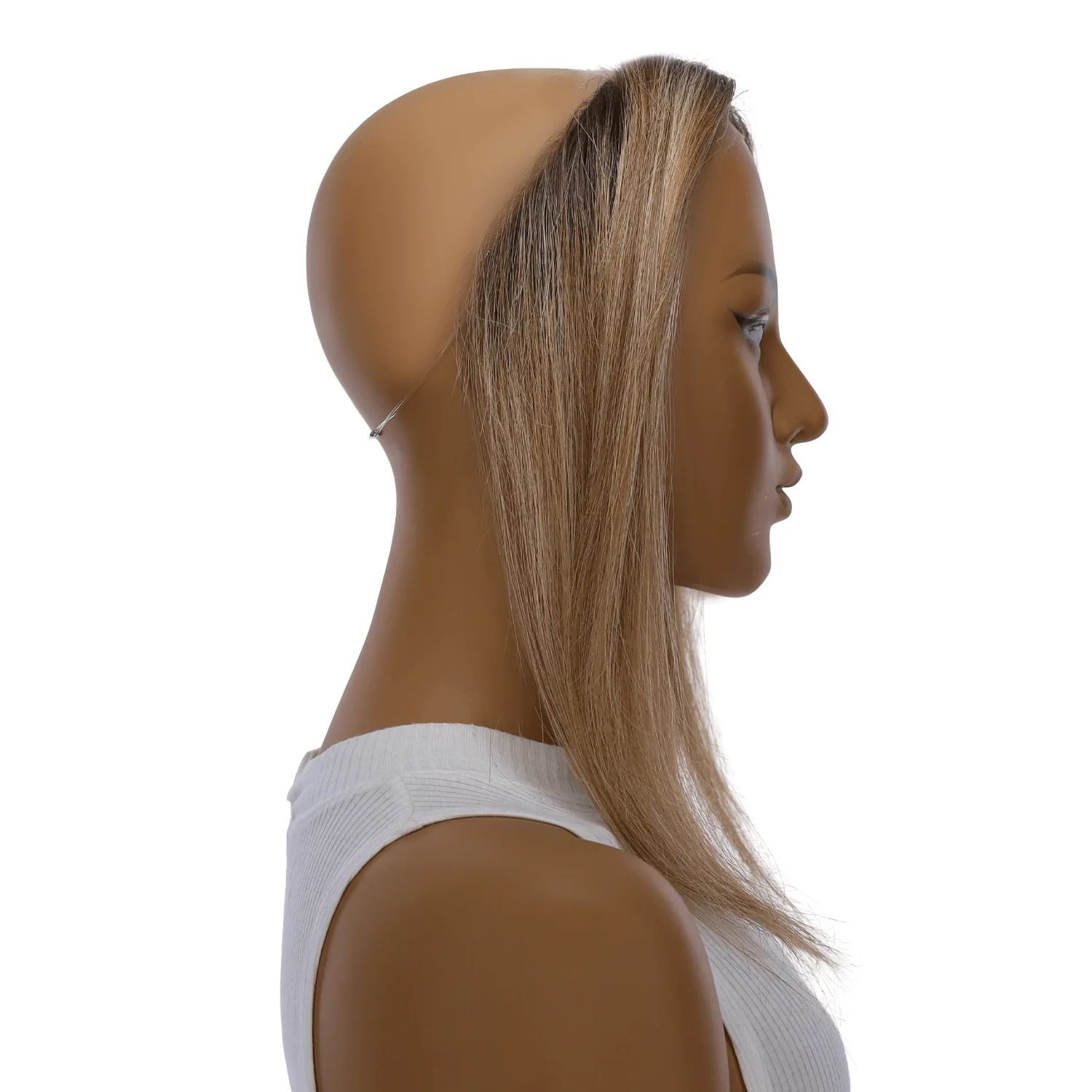 12" Hairline Topper #Medium Blonde w/ Highlights - Image 3