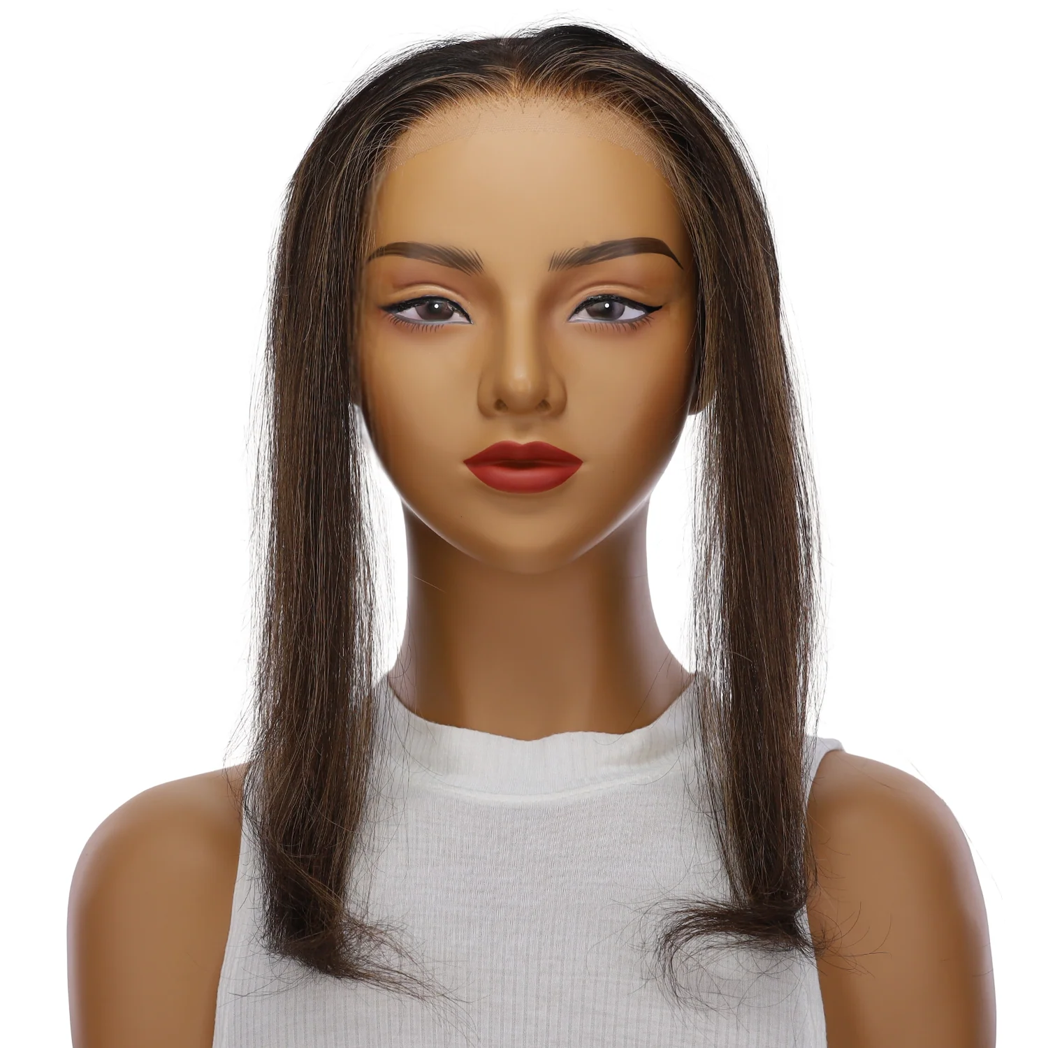 12" Hairline Topper #Soft Black w/ Highlights - Image 2