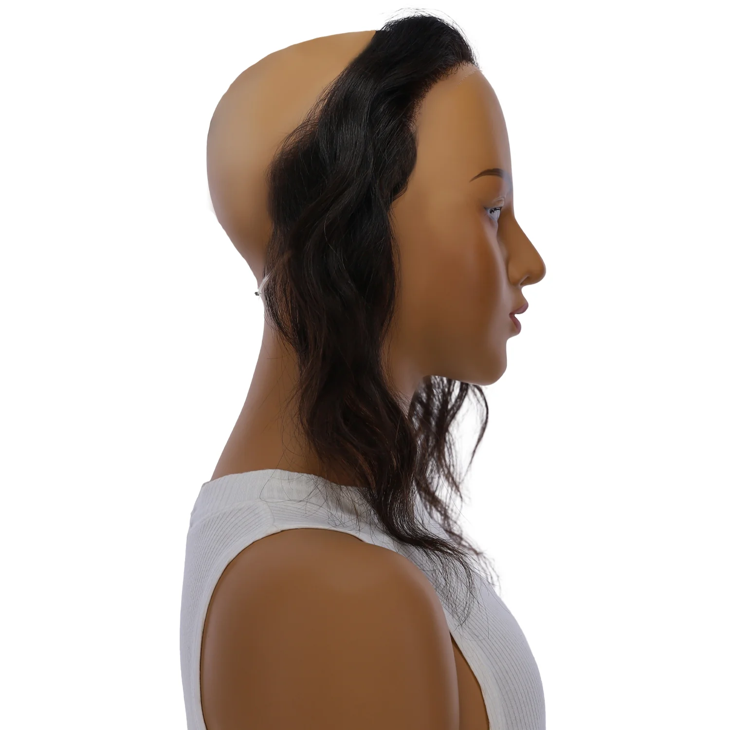 12" Hairline Topper #Soft Black Wavy - Image 3