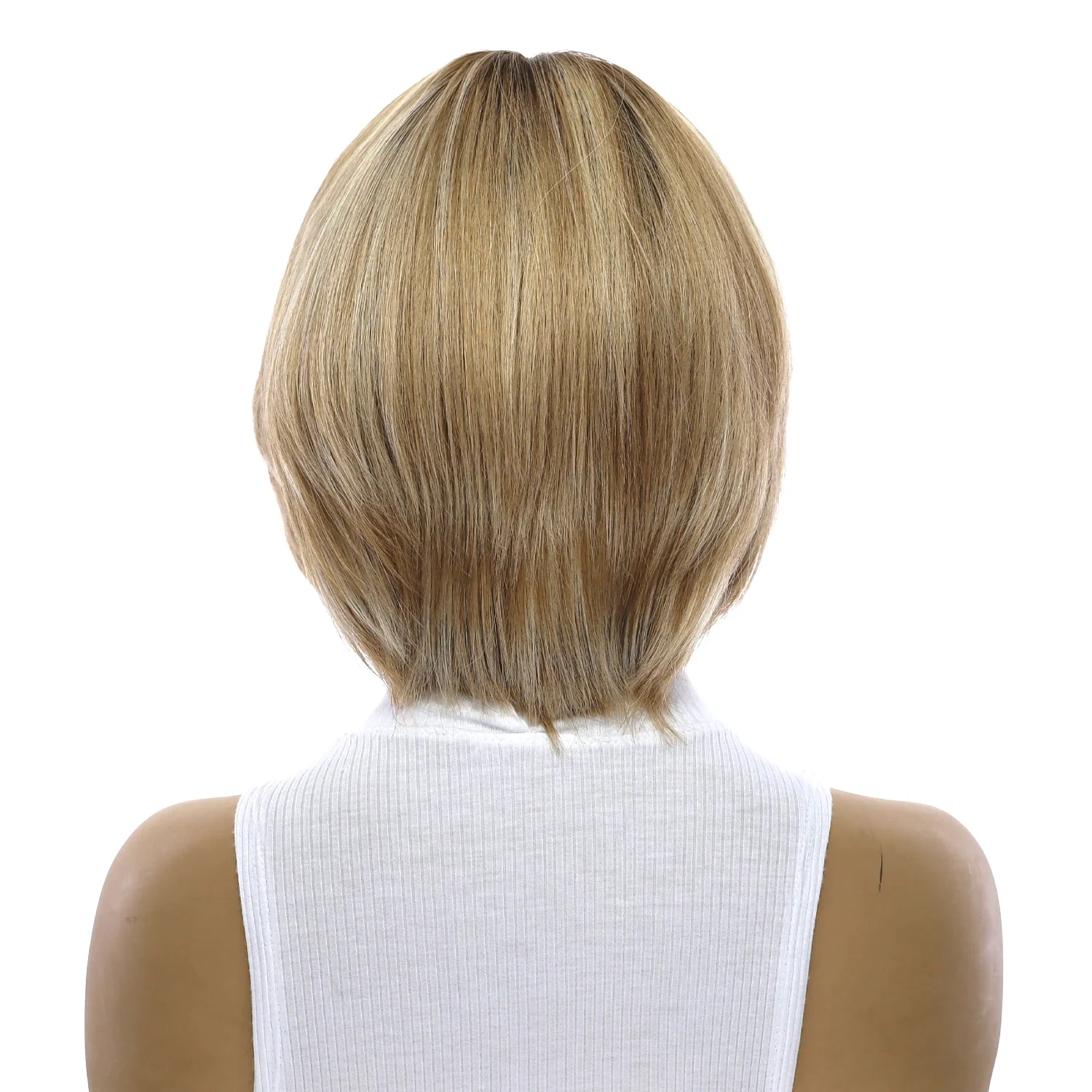 12" Halle Silk Top Wig Ash Blonde - Image 3
