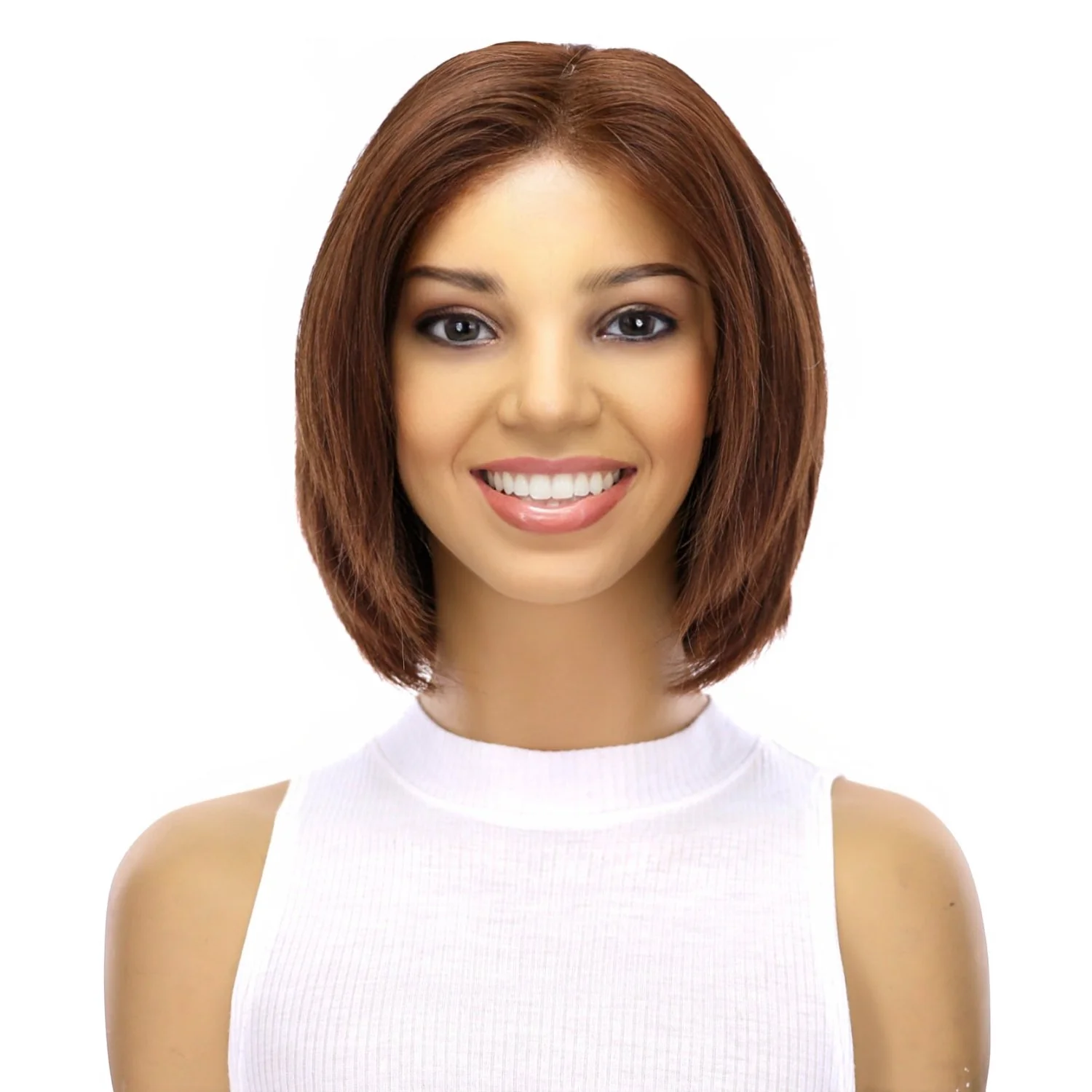 12" Halle Silk Top Wig Auburn - Image 2