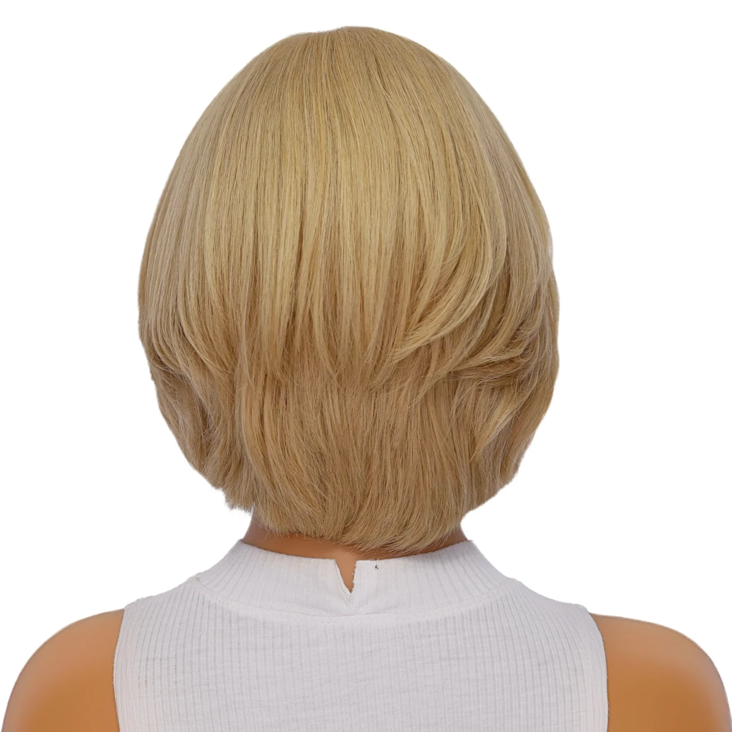 12" Halle Silk Top Wig Golden Blonde w/ No Rooting - Image 3