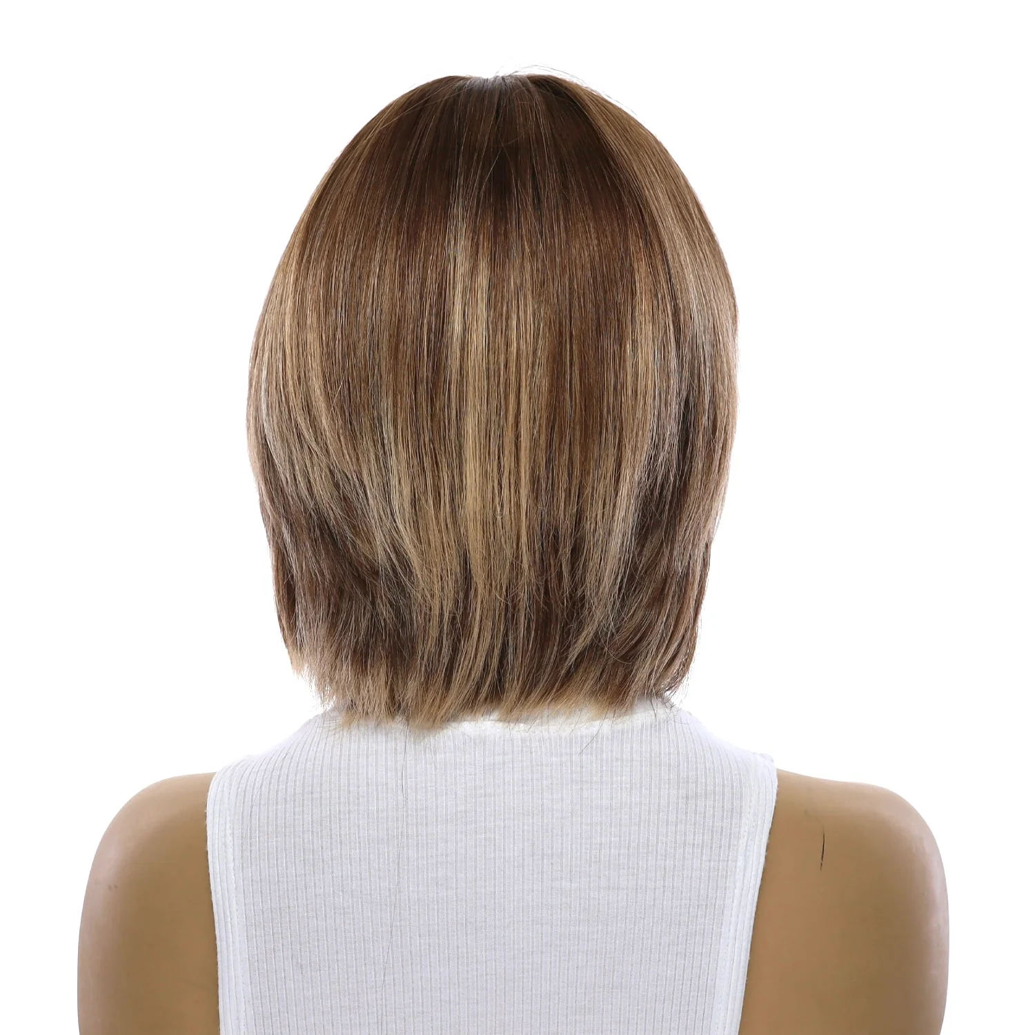12" Halle Silk Top Wig Light Brown Babylight - Image 3