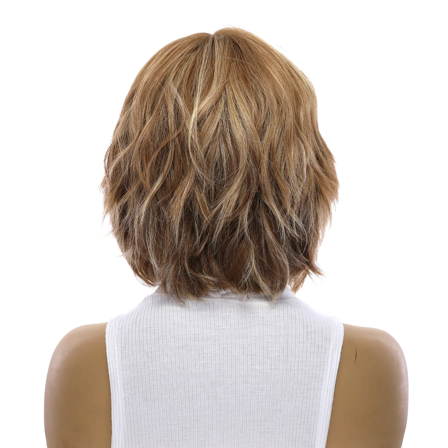 12" Halle Silk Top Wig Medium Blonde - Image 3