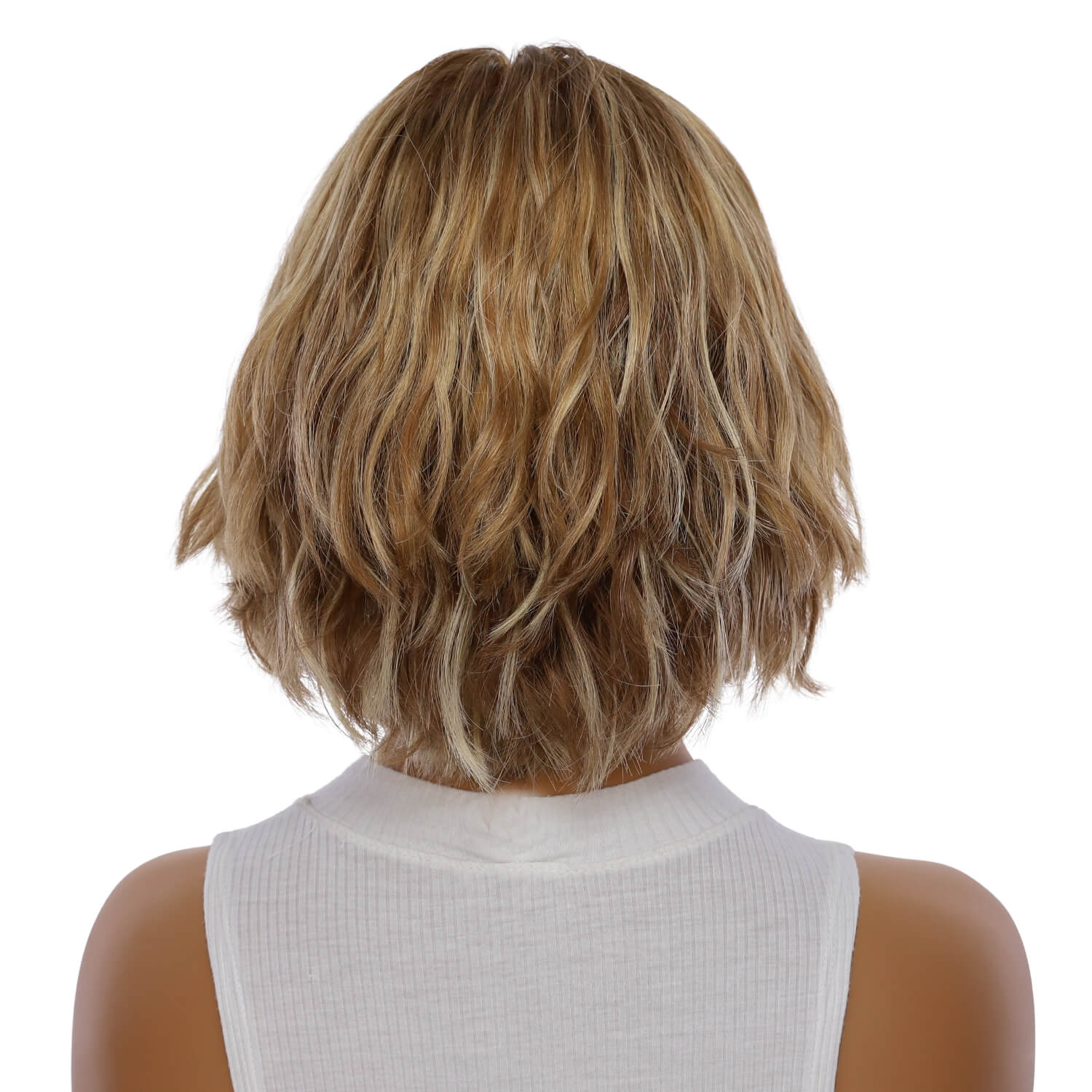 12" Halle Silk Top Wig Medium Blonde Wavy - Image 3