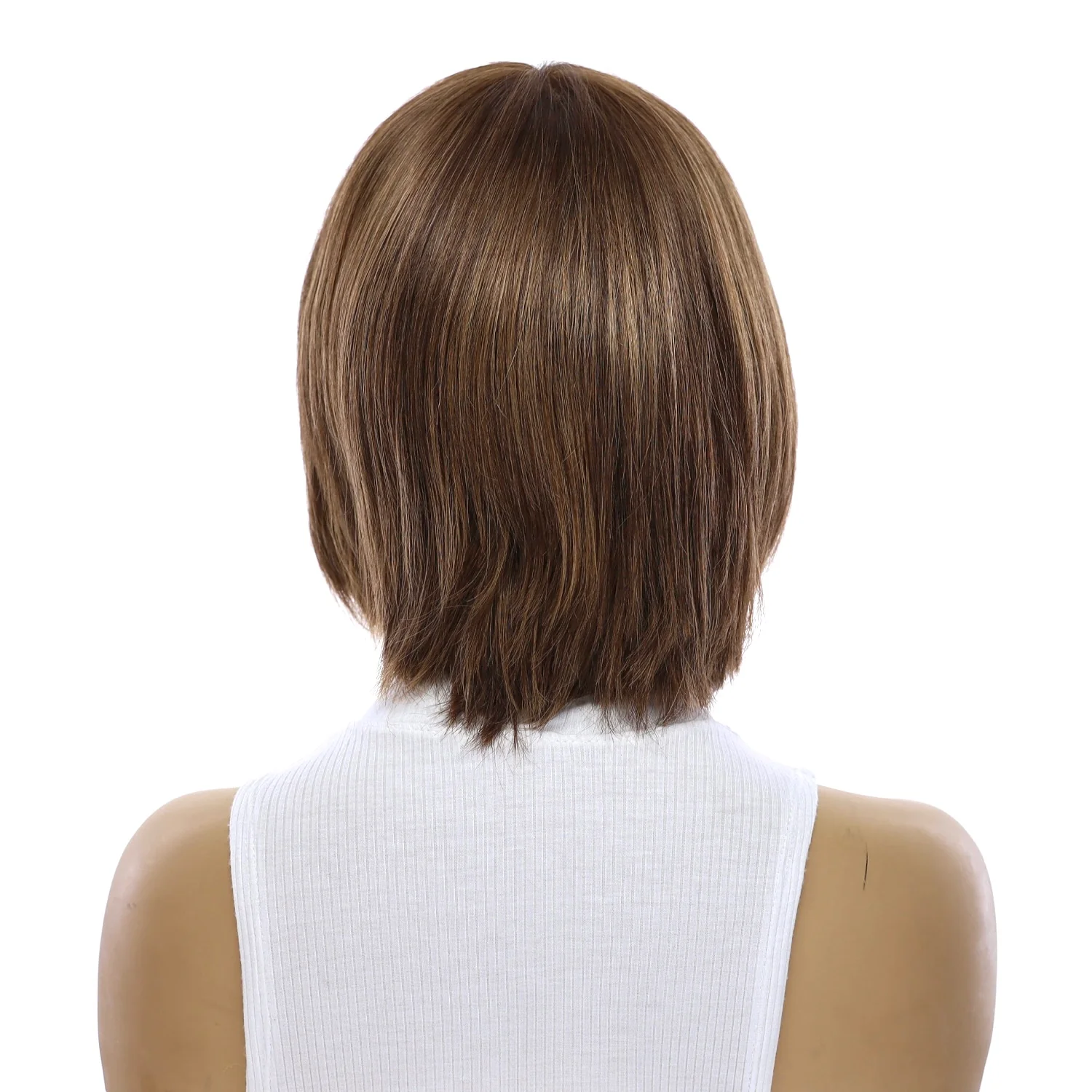 12" Halle Silk Top Wig Medium Brown Babylight - Image 3
