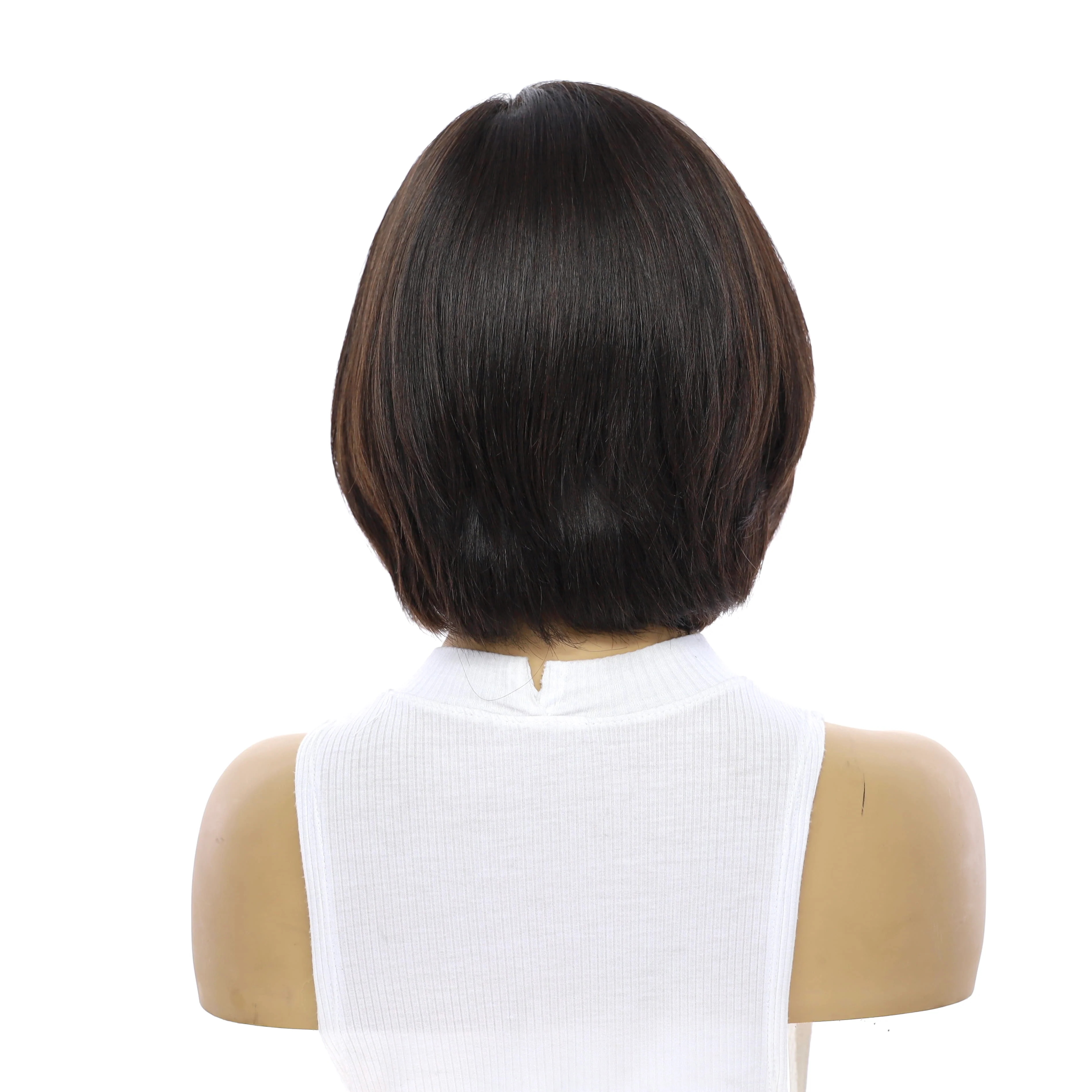 12" Halle Silk Top Wig Soft Black - Image 3