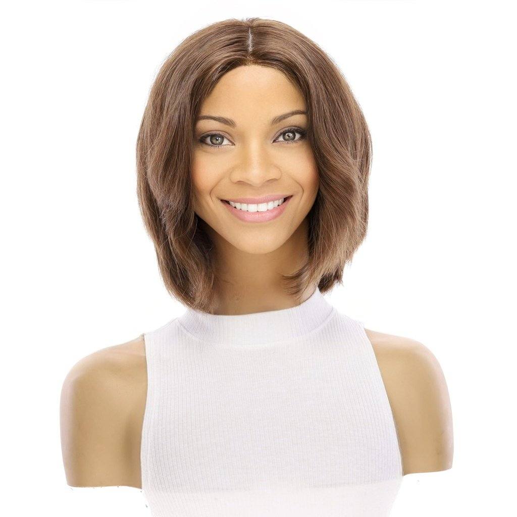 12" Luxe Pixie Silk Top Wig #10 Neutral Light Brown - Image 2