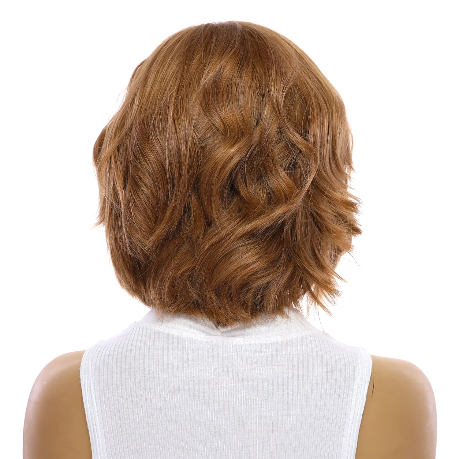 12" Luxe Pixie Silk Top Wig #14 Warm Dark Blonde - Image 3