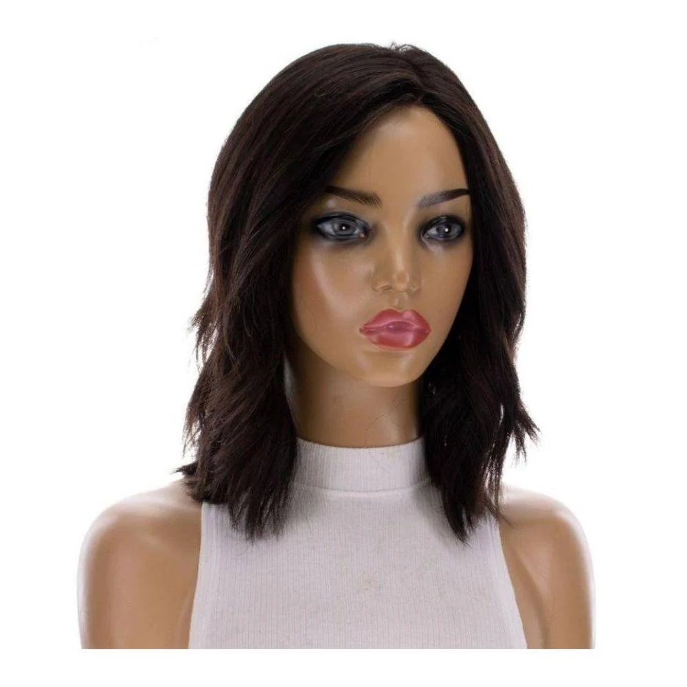 13" Victoria Silk Top Wig Natural Black - Image 3
