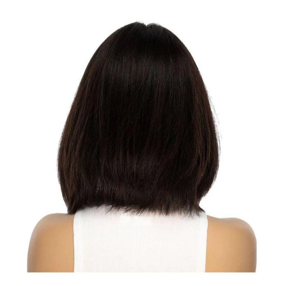 13" Victoria Silk Top Wig Natural Black - Image 4