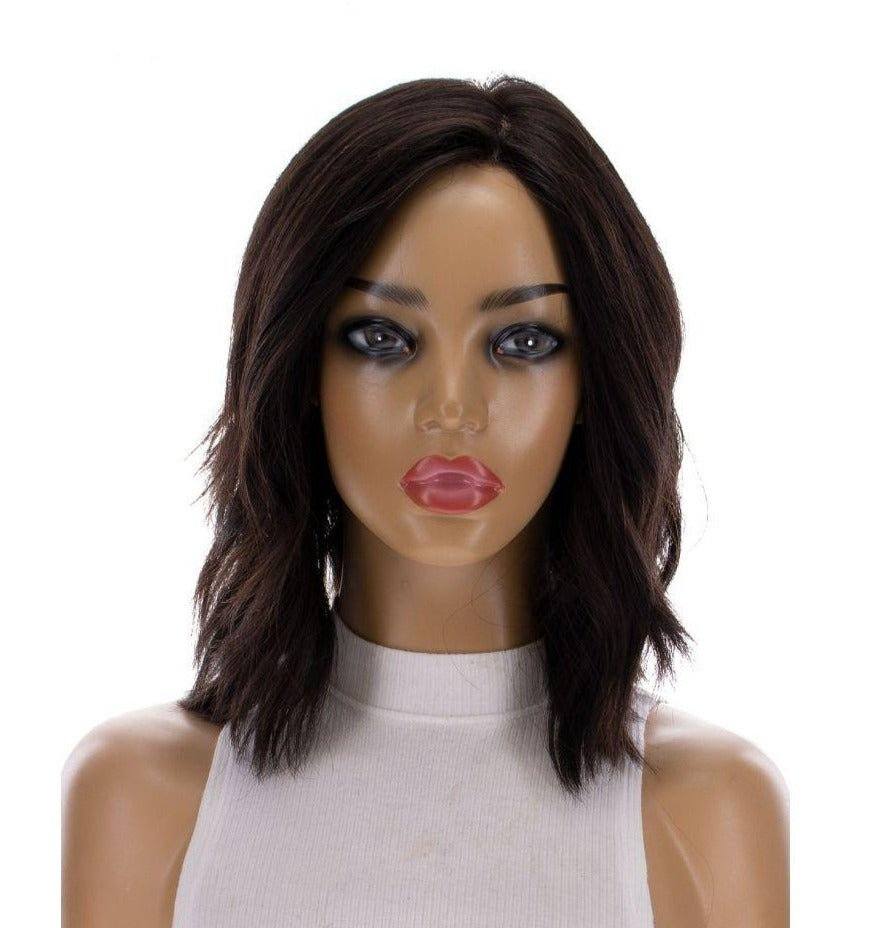 13" Victoria Silk Top Wig Natural Black - Image 5
