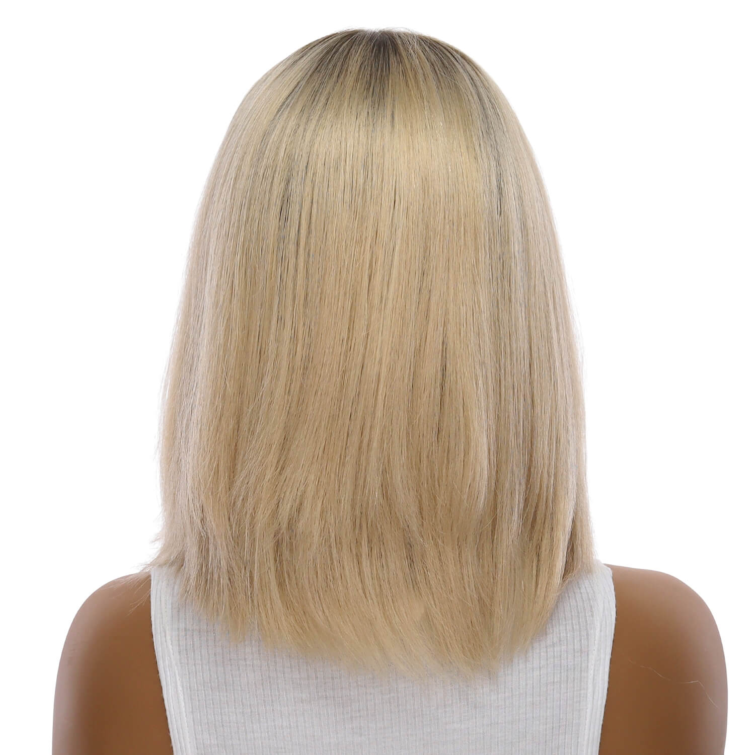 13" Victoria Silk Top Wig Beige Blonde - Image 3