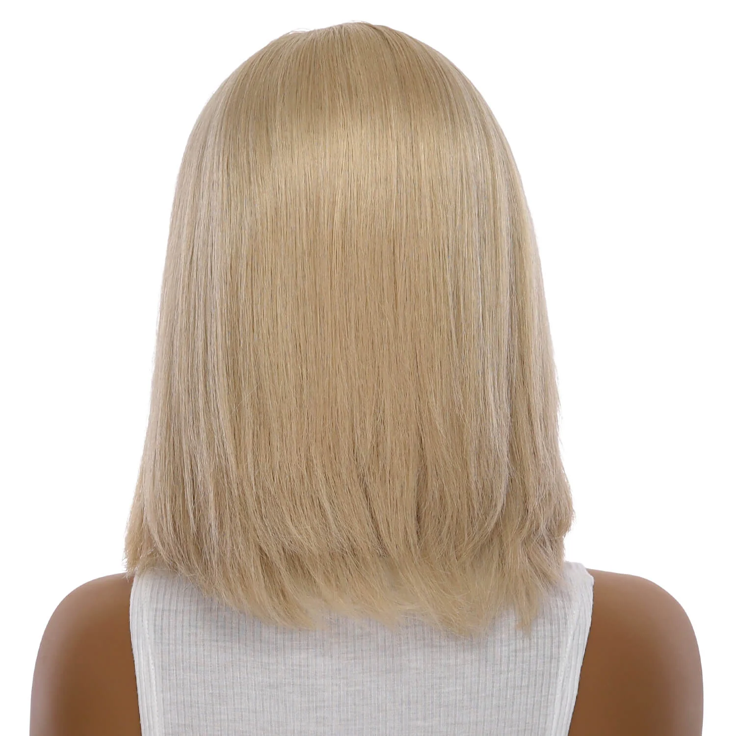 13" Victoria Silk Top Wig Beige Blonde w/ No Rooting - Image 3