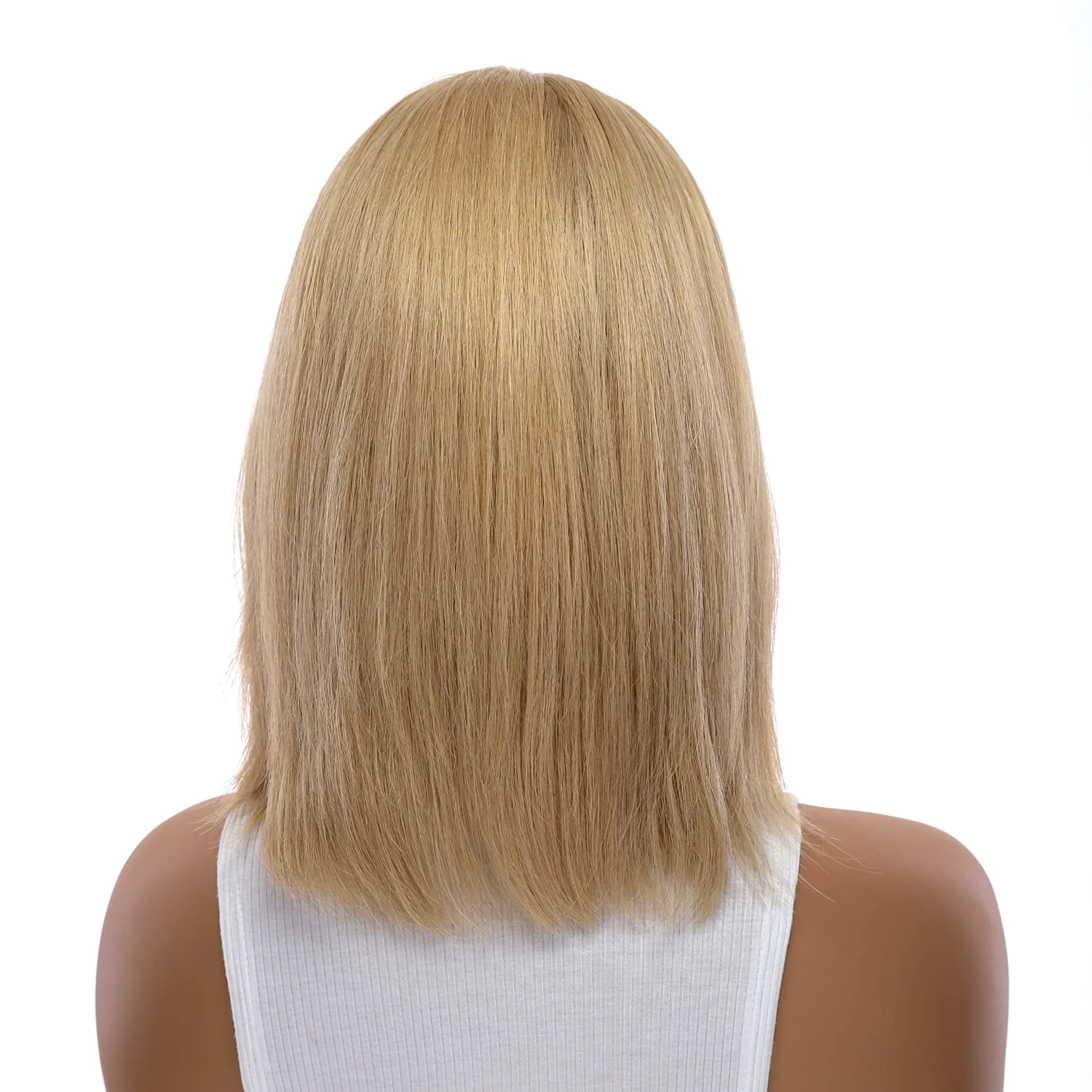 13" Victoria Silk Top Wig Golden Blonde w/ No Rooting - Image 3
