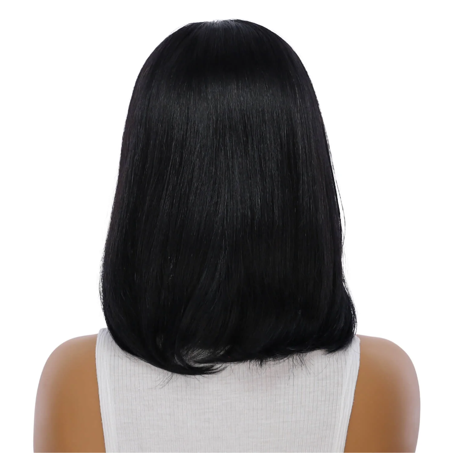 13" Victoria Silk Top Wig Jet Black - Image 3