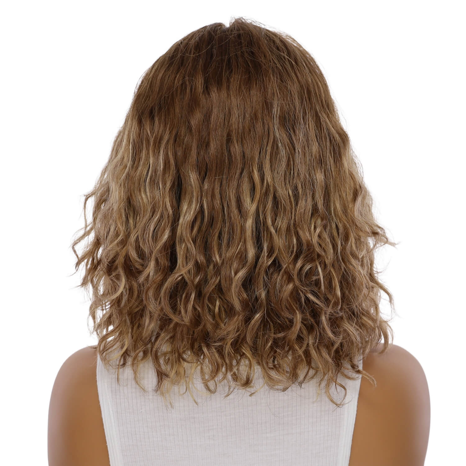 13" Victoria Silk Top Wig Light Brown Babylight Wavy - Image 3