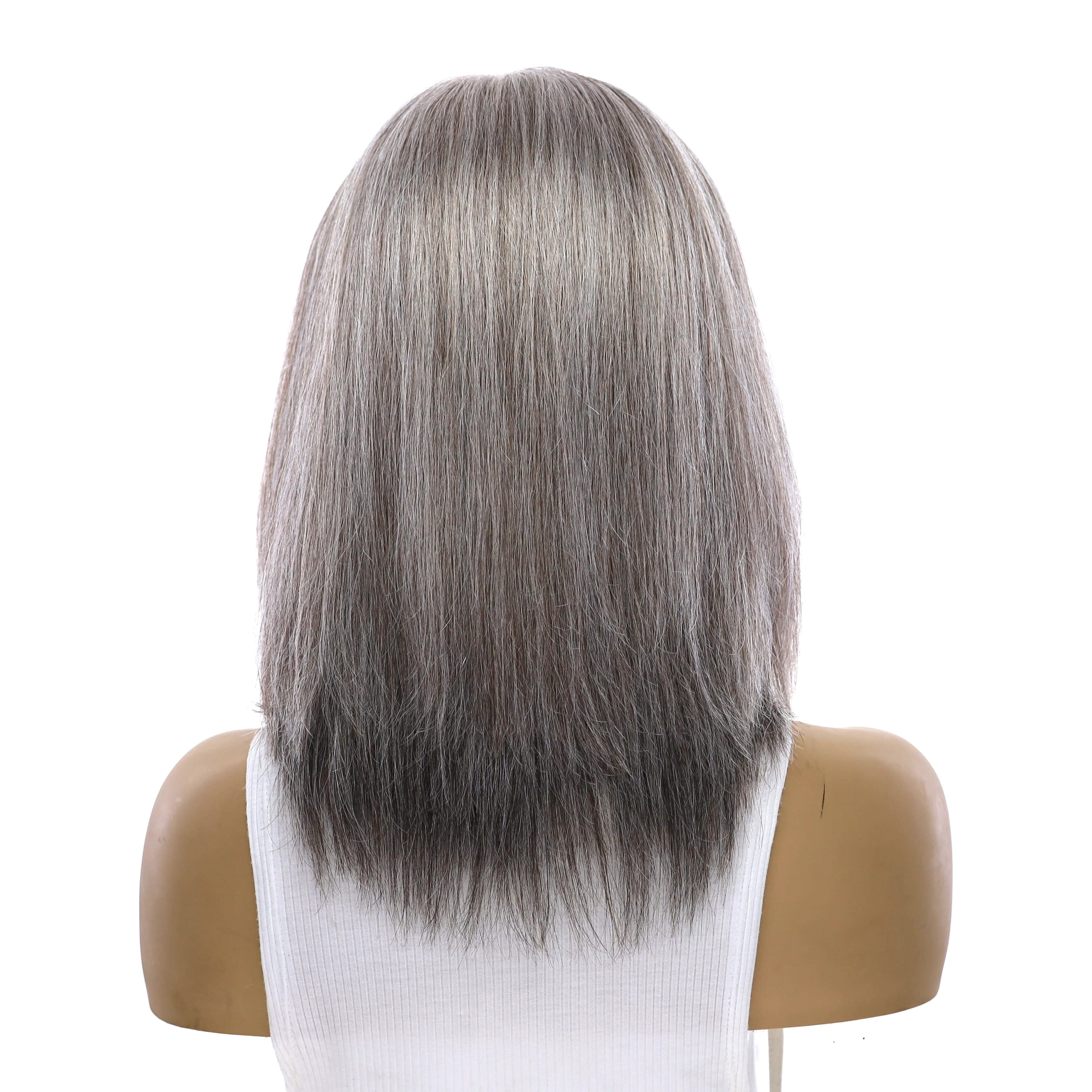 13" Victoria Silk Top Wig Silver Fox - Image 3