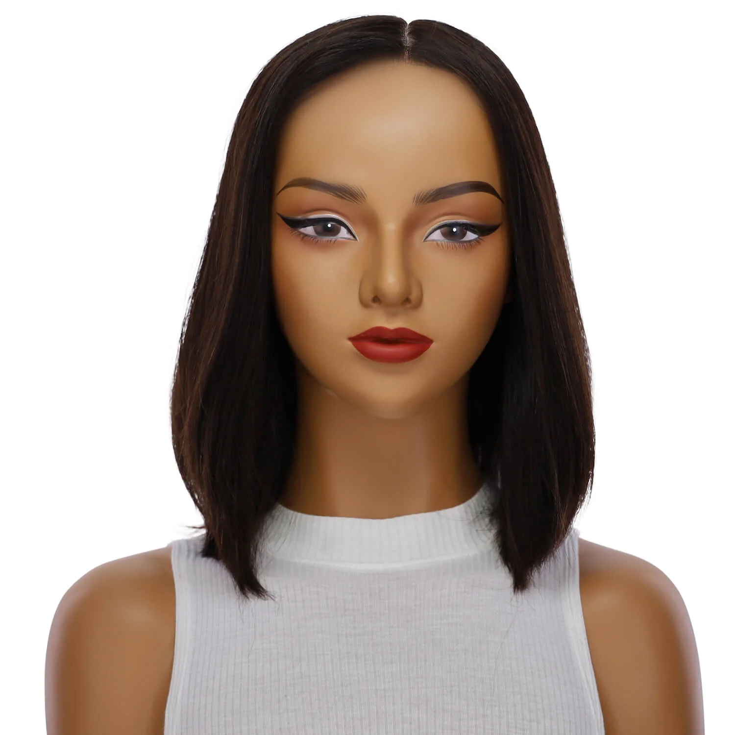 13" Victoria Silk Top Wig Soft Black - Image 2