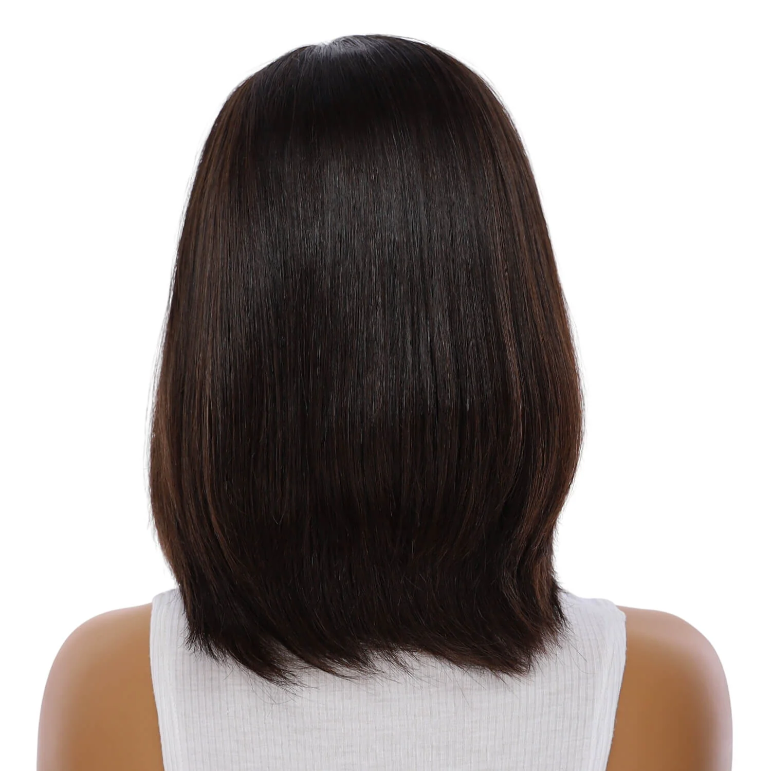 13" Victoria Silk Top Wig Soft Black - Image 3