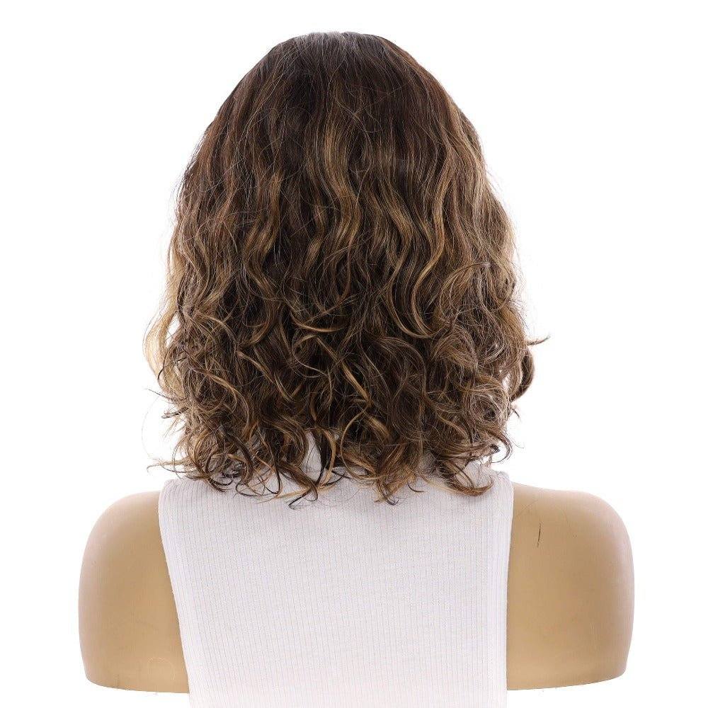 13" Victoria Silk Top Wig Dark Brown Balayage Wavy - Image 3